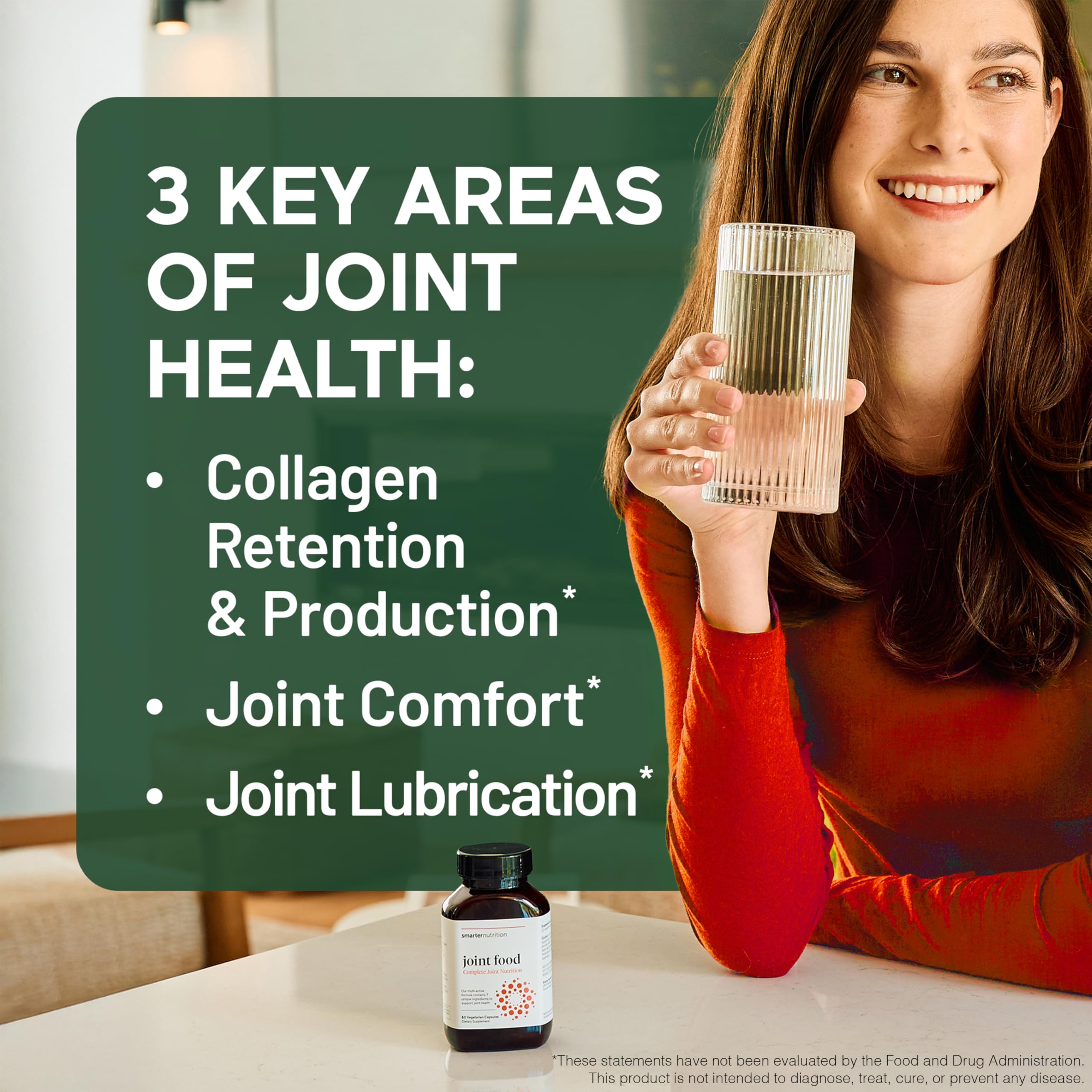 SMARTERNUTRITION Joint Food - Whole-Food Joint Supplement to Support Lubrication & Mobility - Formulated with Collagen Type II, MSM, Vitamin C, Turmeric, Bromelain - 6 Pack[180-Day Supply] SMARTERNUTRITION uk supplements