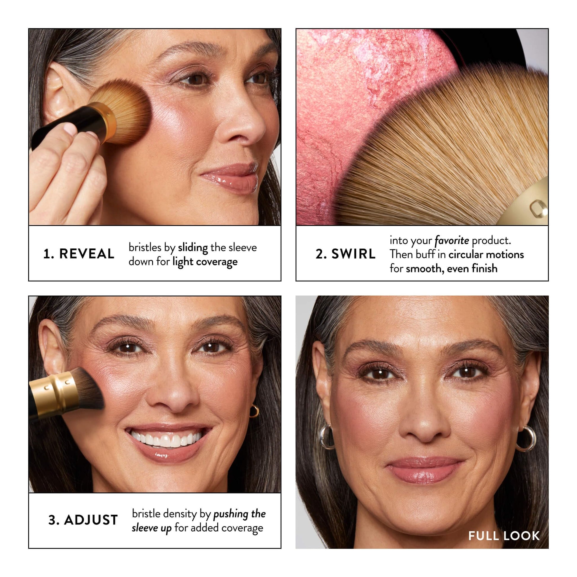LAURA GELLER NEW YORK Cosmetic Professional Makeup Brushes - Cruelty-Free 02 Retractable Angled Kabuki Brush LAURA GELLER NEW YORK uk supplements