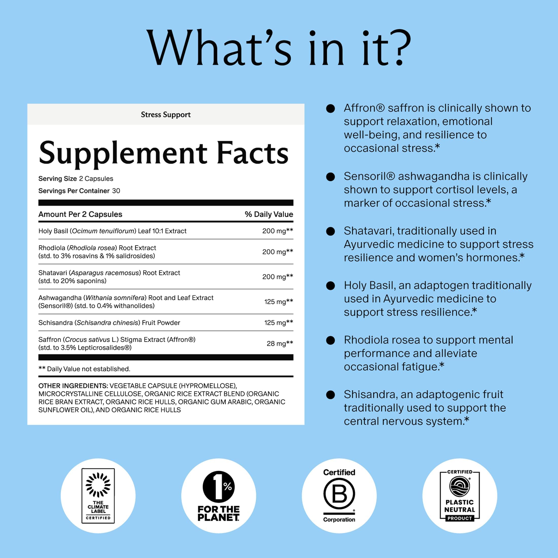Needed. Stress Support - Herbal Blend Supporting Mood, Energy, and Hormone Balance for Women - Herbal Supplement of Shatavari, Ashwagandha, Rhodiola - Non-GMO - 30 Day Supply - 120 Capsules Needed. uk supplements