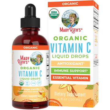 MaryRuth Organics Organic Vitamin C Supplement | Liquid Vitamin C Liquid Drops for Adults & Kids | Immune Support Supplement for Overall Health | Vegan | Non-GMO | Gluten Free | 4 Fl Oz MARYRUTH'S uk supplements