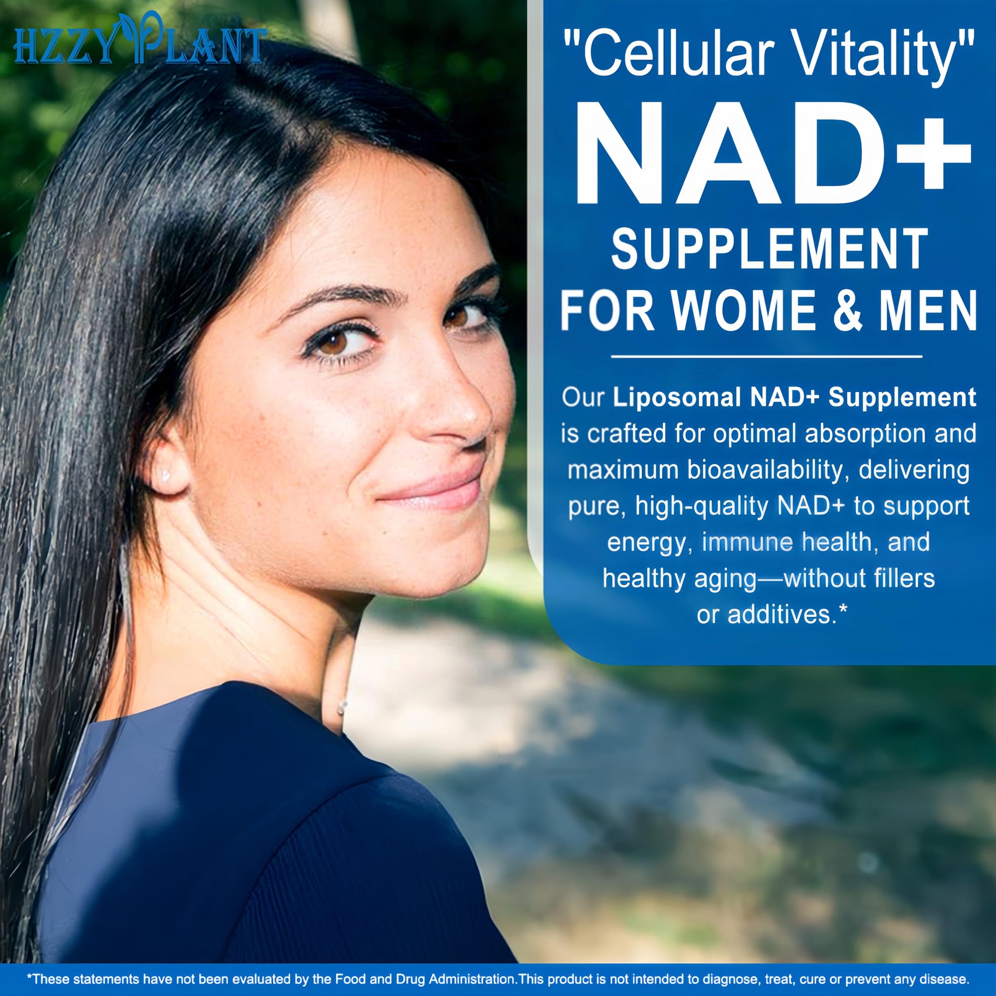 HZZYPLANT NAD+ Supplement, High Absorption NAD Supplements for Women for Cellular Energy Immune Focus Health, NAD Resveratrol Softgel Capsules, NAD Liquid Softgels Supplement, Non-GMO, 2 Month Supply HZZYPLANT uk supplements