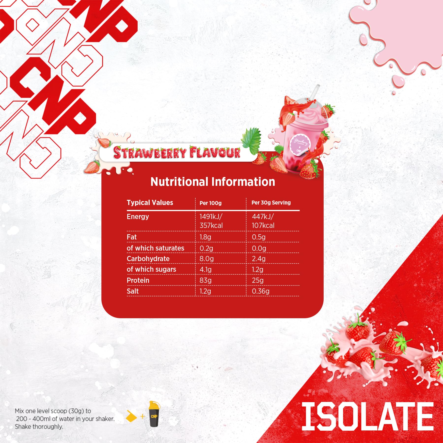 CNP Professional Isolate, Premium Whey Protein Isolate, 26g Protein, 1.6kg & 900g, 53/30 Servings CNP Professional uk supplements