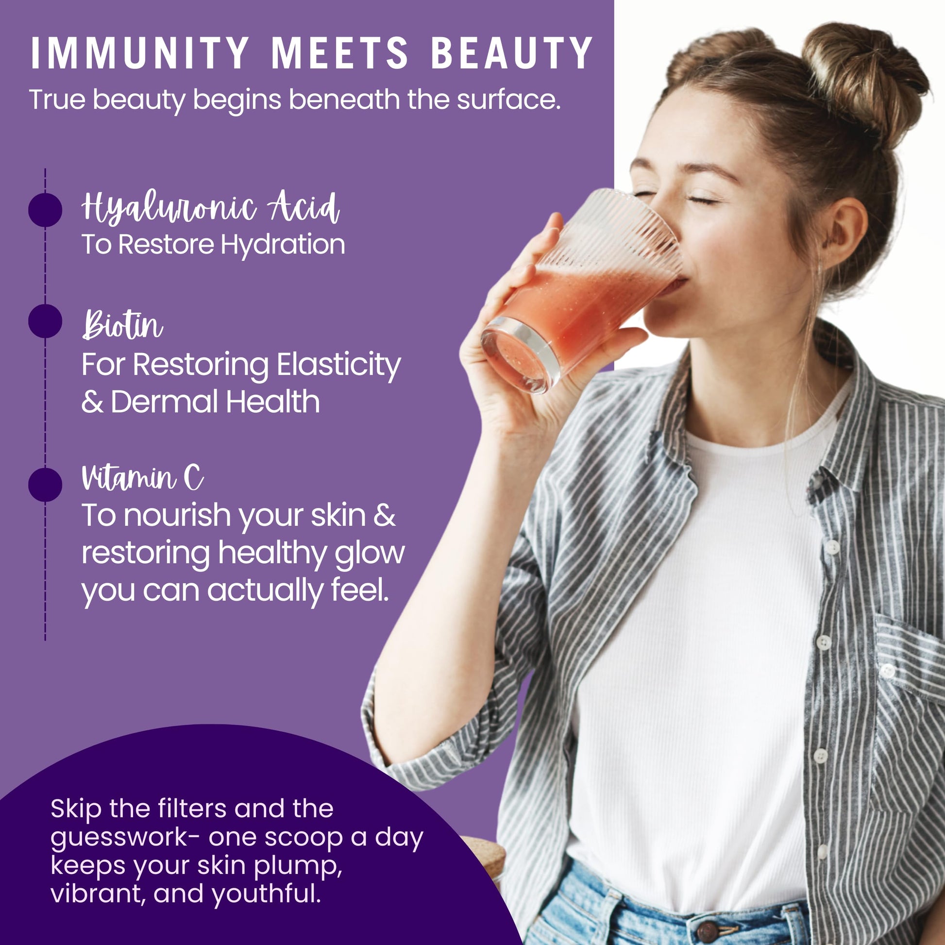 Leverage Mixed Berries Anti–Aging Supplement & Longevity Mix - Daily Wellness Multivitamin Powder with Hyaluronic Acid, L-Glycine & Magnesium for Skin, Energy, Cognitive Function & Joint–30 Servings Leverage uk supplements