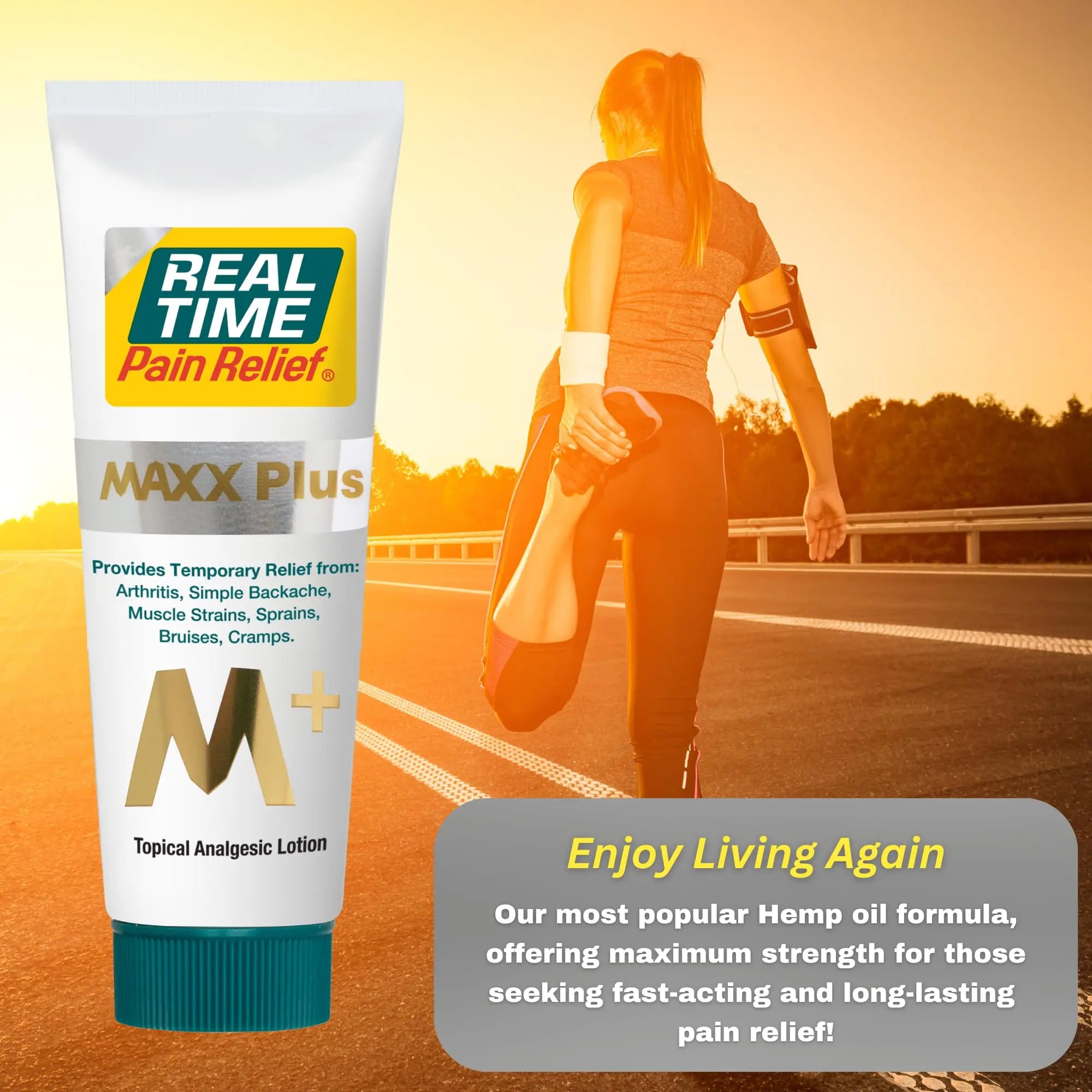 Real Time Pain Relief MAXX Plus - 7oz Tube | Intensive Formula with 19 Natural Ingredients Including Hemp Oil | Fast-Acting Relief for Muscle Pain, Arthritis, Backaches, and More Real Time Pain Relief uk supplements