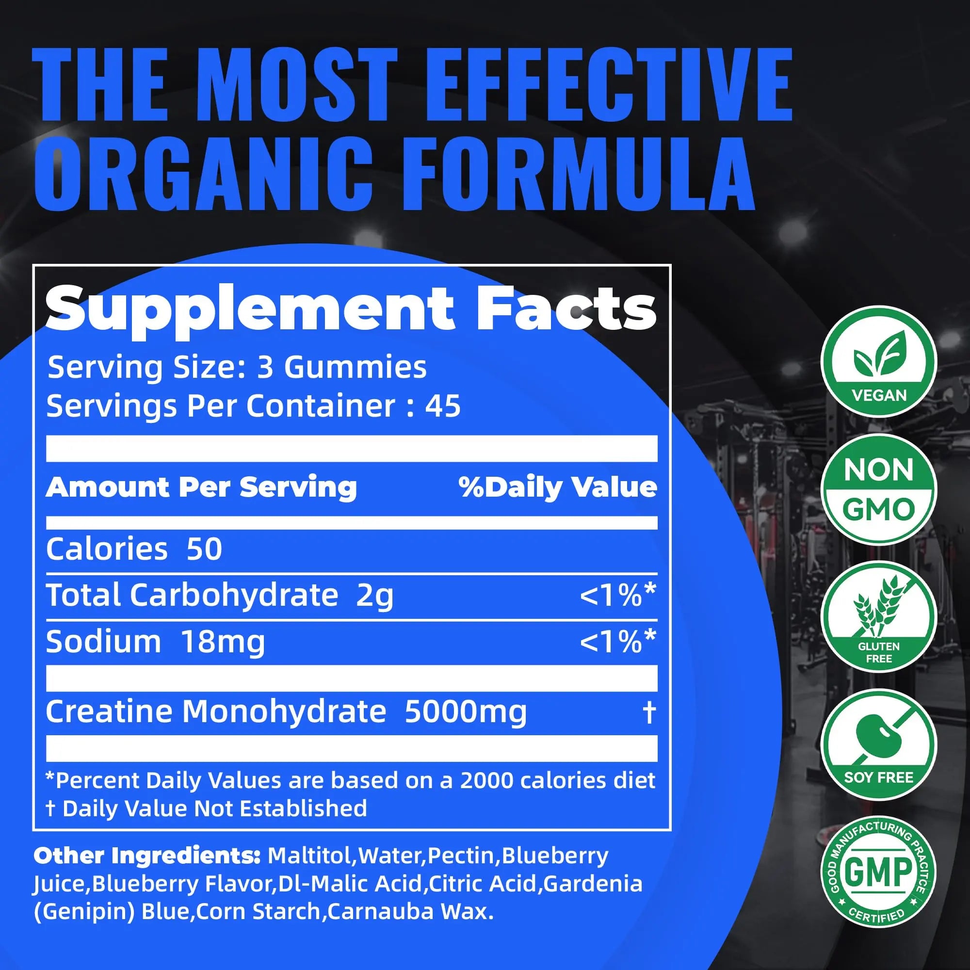 Natures Aid NSF Certified Creatine Gummy 5g - Creatine Monohydrate Gummies – Pre-Workout Energy & Muscle Growth Support for Men & Women Natures Aid uk supplements