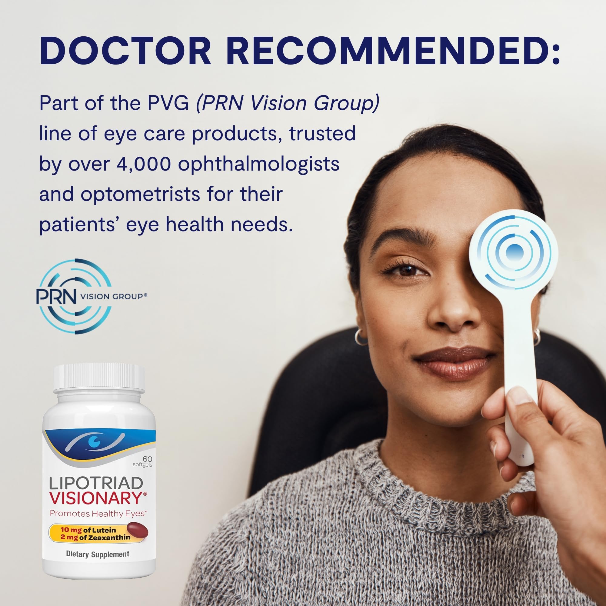 Lipotriad Visionary Eye Vitamins – 60 Capsules – Lutein and Zeaxanthin Supplements with Other AREDS 2® Ingredients to Support Eye Health Lipotriad uk supplements