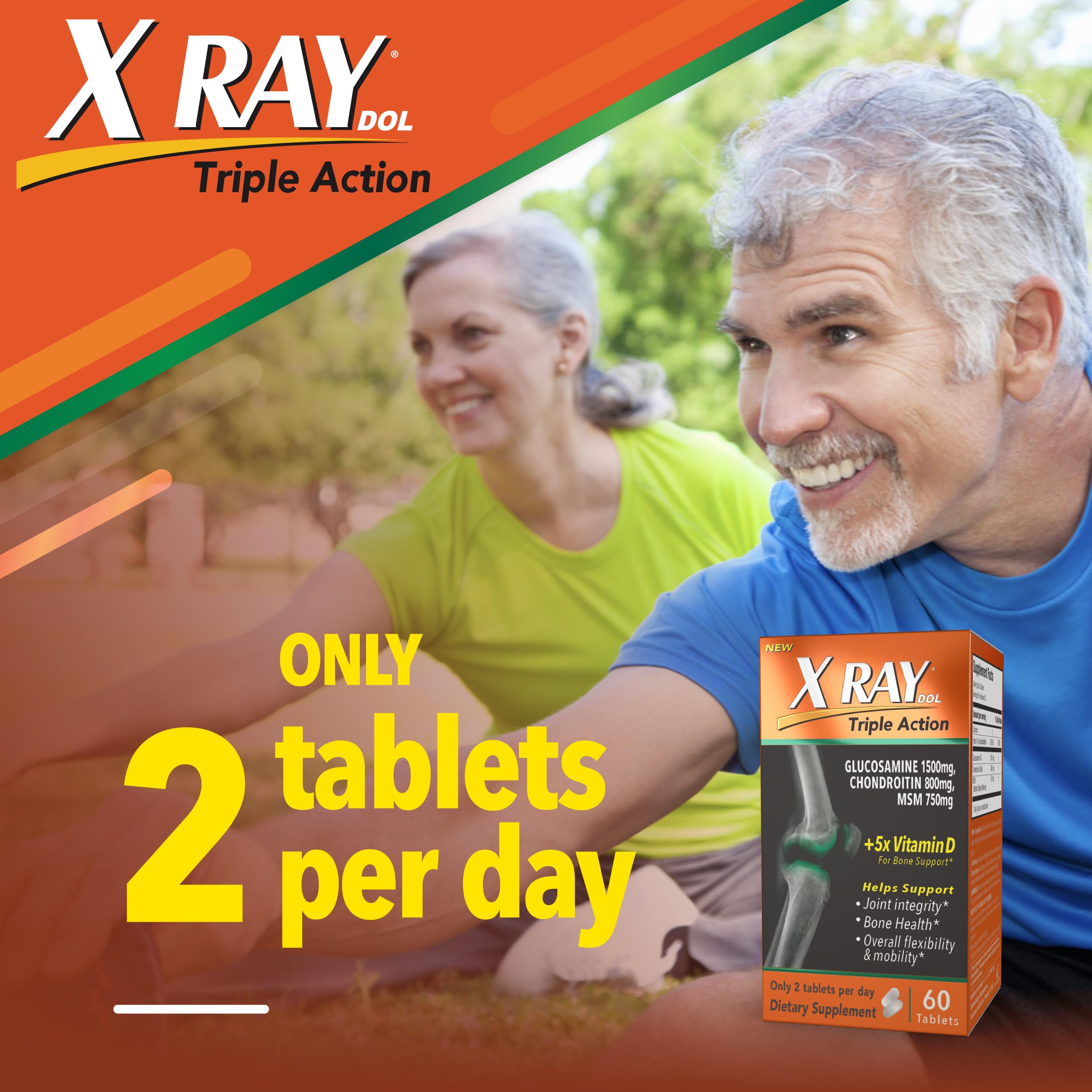 X Ray Dol Triple Action Joint Health Supplement, with 5X Vitamin D, Glucosamine 1500mg X Ray Dol uk supplements