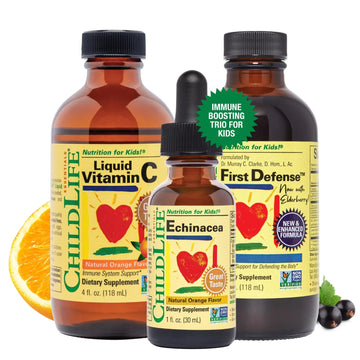 CHILDLIFE ESSENTIALS Immune Support 3-Pack - Liquid Vitamin C, First Defense, and Echinacea - Immune Boosting Supplements CHILDLIFE ESSENTIALS uk supplements