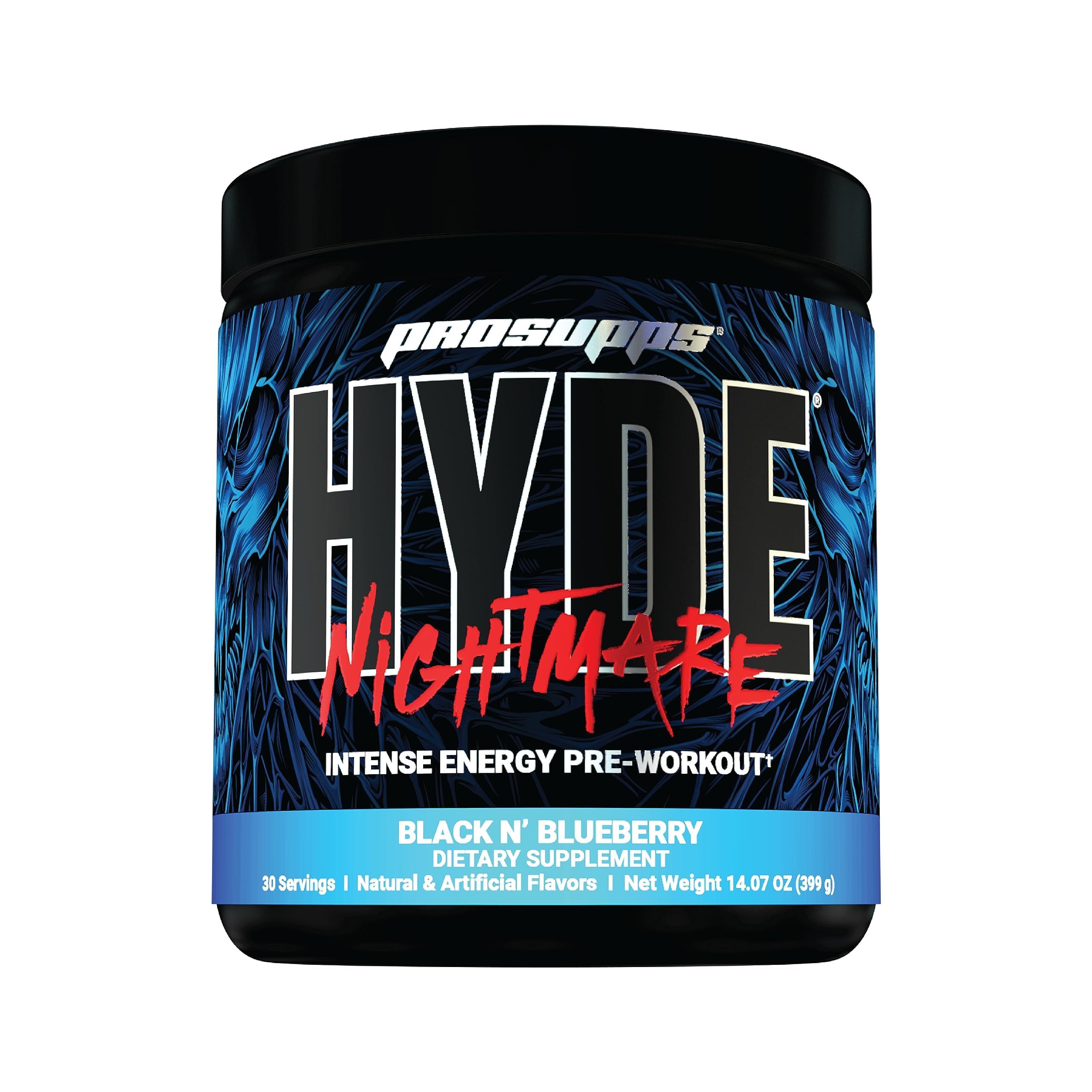 PROSUPPS Hyde Nightmare Pre-Workout Powder Energy Drink - Intense Energy, Mental PROSUPPS uk supplements