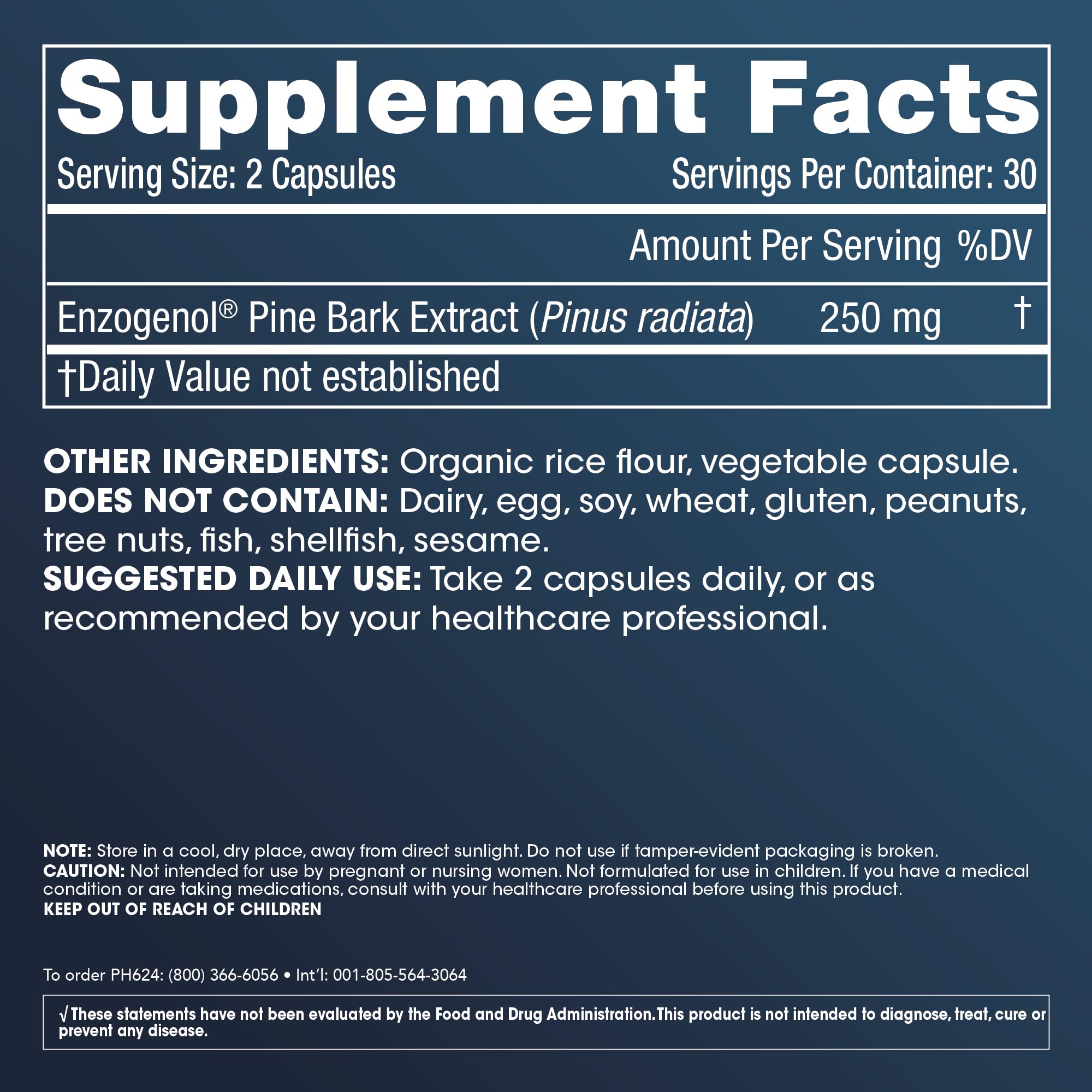 ProHealth Enzogenol Pine Bark Extract | 60 Capsules | New Zealand Sourced Antioxidant Support | Triple 3rd Party Tested, GMP Manufactured in The USA ProHealth uk supplements