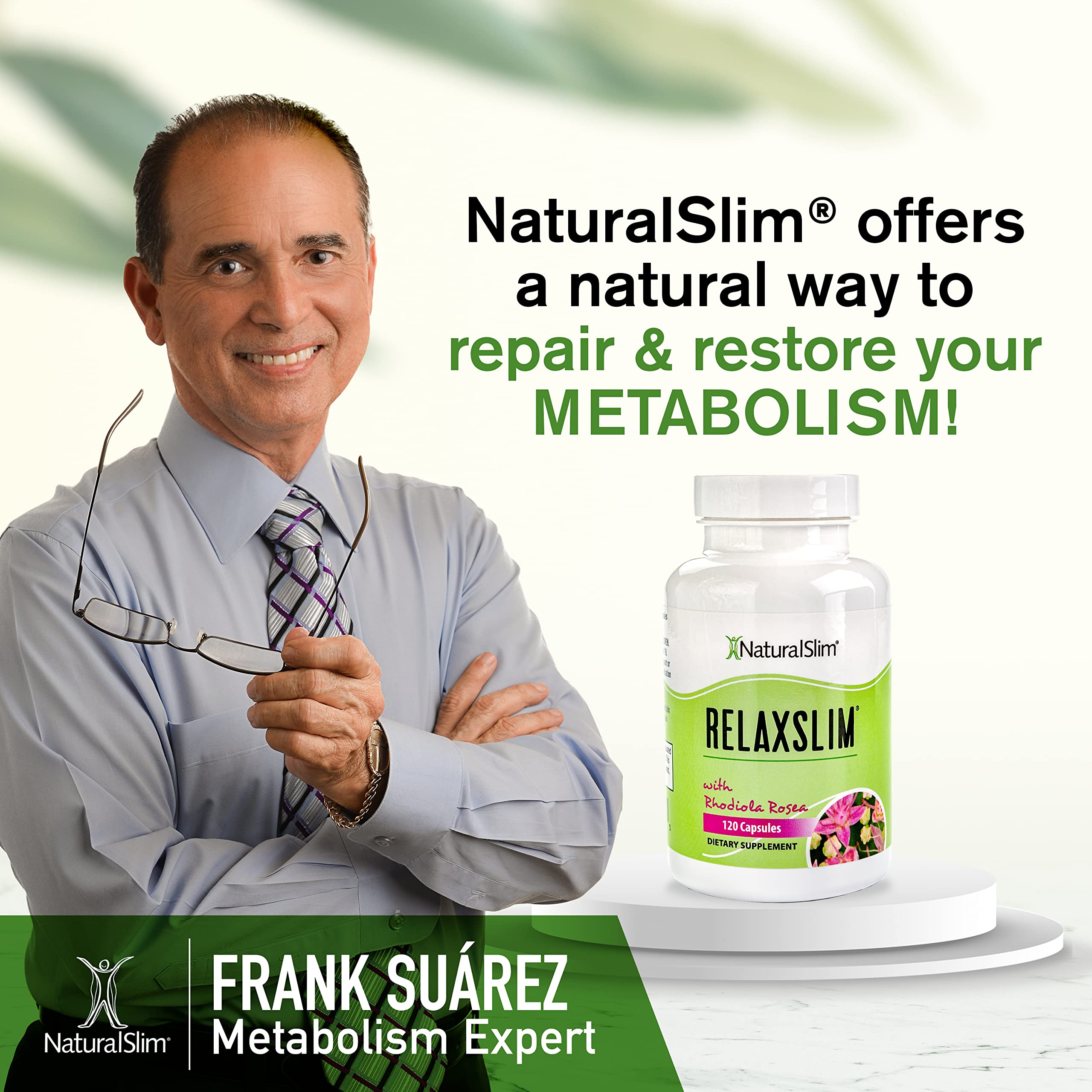 Naturalslim Relaxslim for Metabolism, Helps Control Appetite, Fat & Stress Support - Adaptogen Supplements NaturalSlim uk supplements