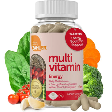 Zahler - Daily Multivitamin for Women & Men with Energy Vitamins, Minerals & Iron (60 Count) Kosher Men & Womens Multivitamins for Healthy Energy Zahler uk supplements