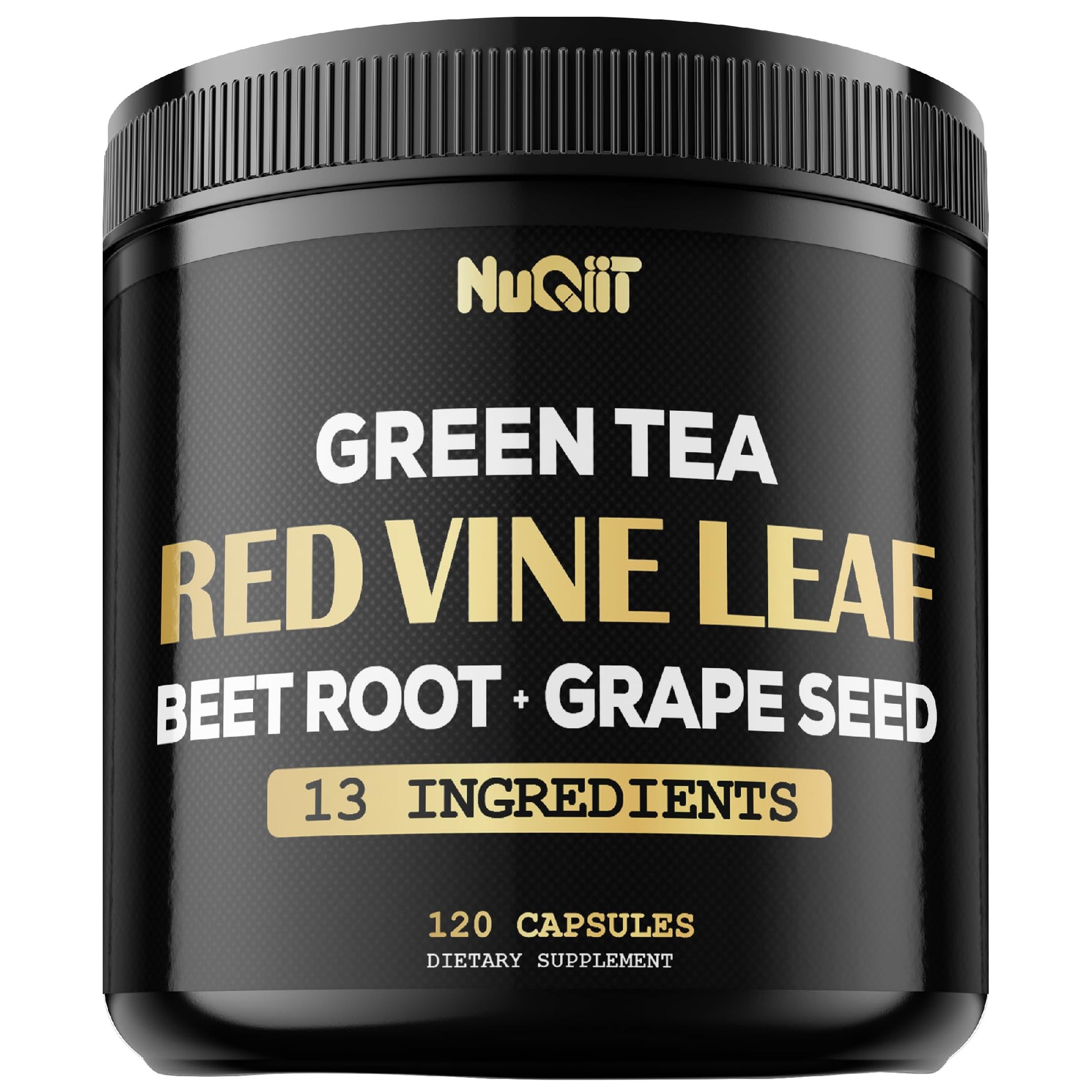 Red Vine Leaf Extract 15000mg Beet Root 3000mg Organic Green Tea 3000mg Supplement & More - Support Heart Health, Strength, Immune System & Body Management - 120 Vegan Capsules for 2-Month Supply NUQIIT uk supplements