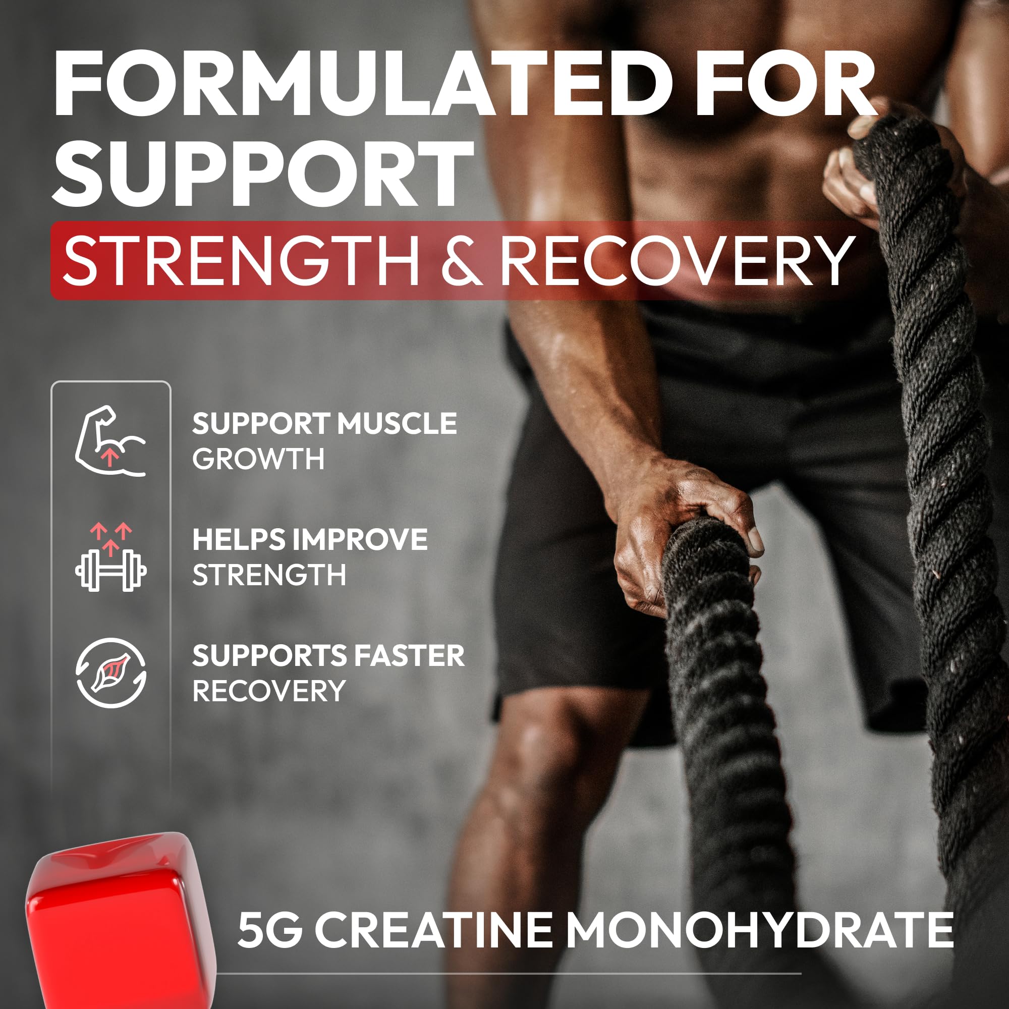 Creatine HCL for Adults 120 Gummies 6200mg - HCL Creatine Advanced Complex with L-Taurine + Vitamin B12 for Men & Women Muscle Strength & Builder, Energy Boost, Premium Select Nutrition uk supplements