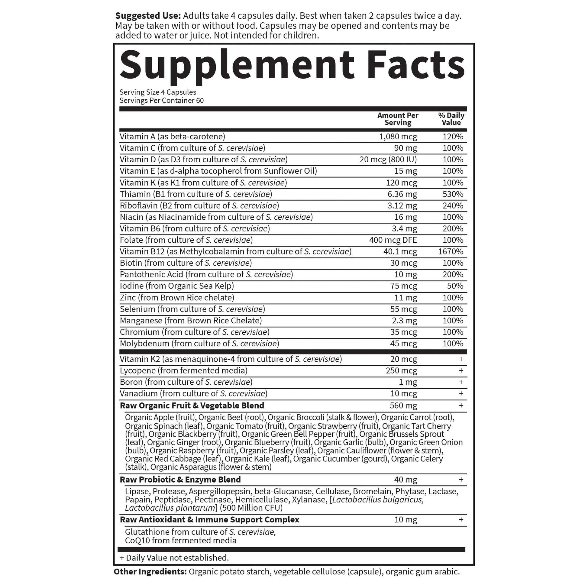 Garden of Life Vitamin Code, Whole Food Multivitamin for Men, 240 Vegetarian Capsules Garden of Life uk supplements