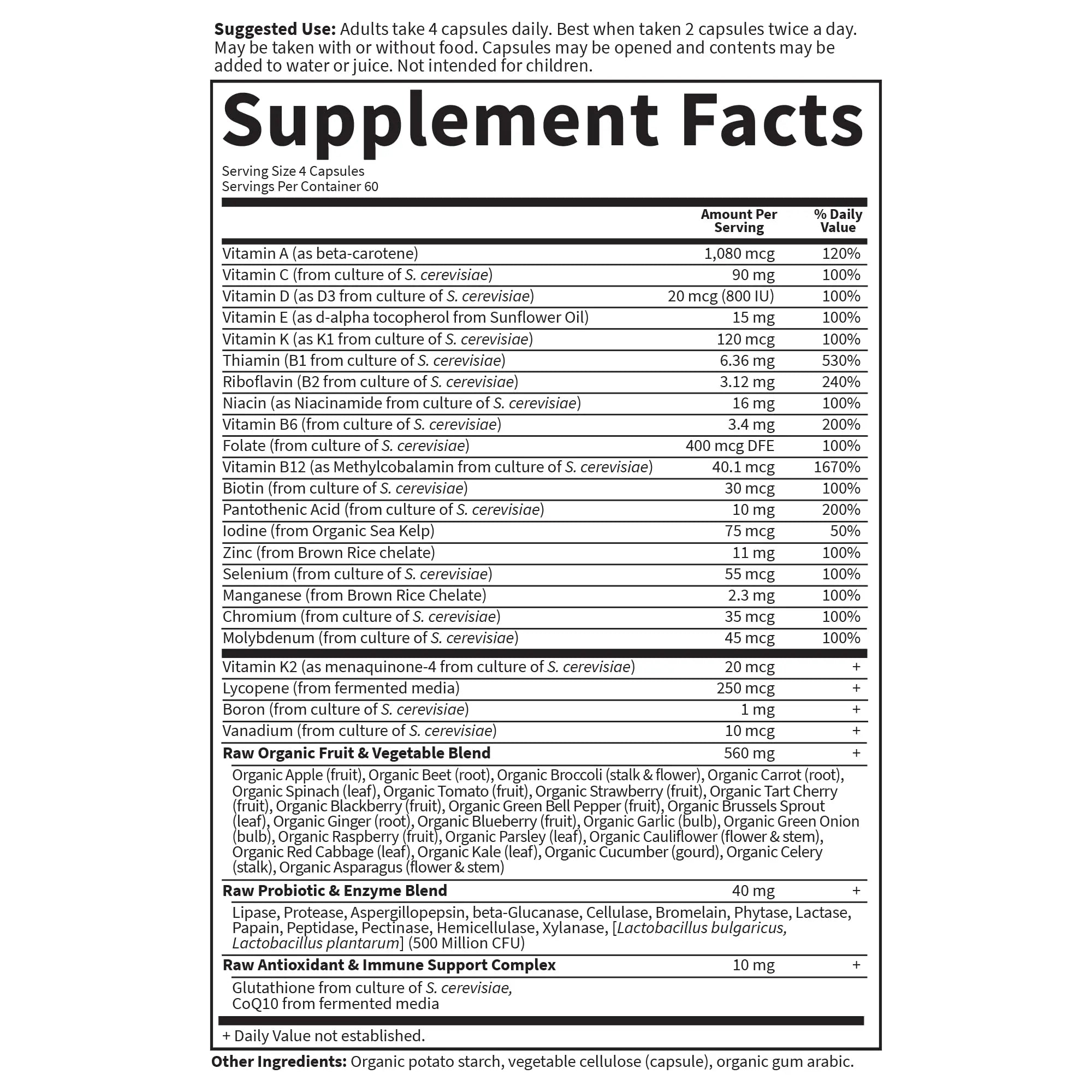 Garden of Life Vitamin Code, Whole Food Multivitamin for Men, 240 Vegetarian Capsules Garden of Life uk supplements