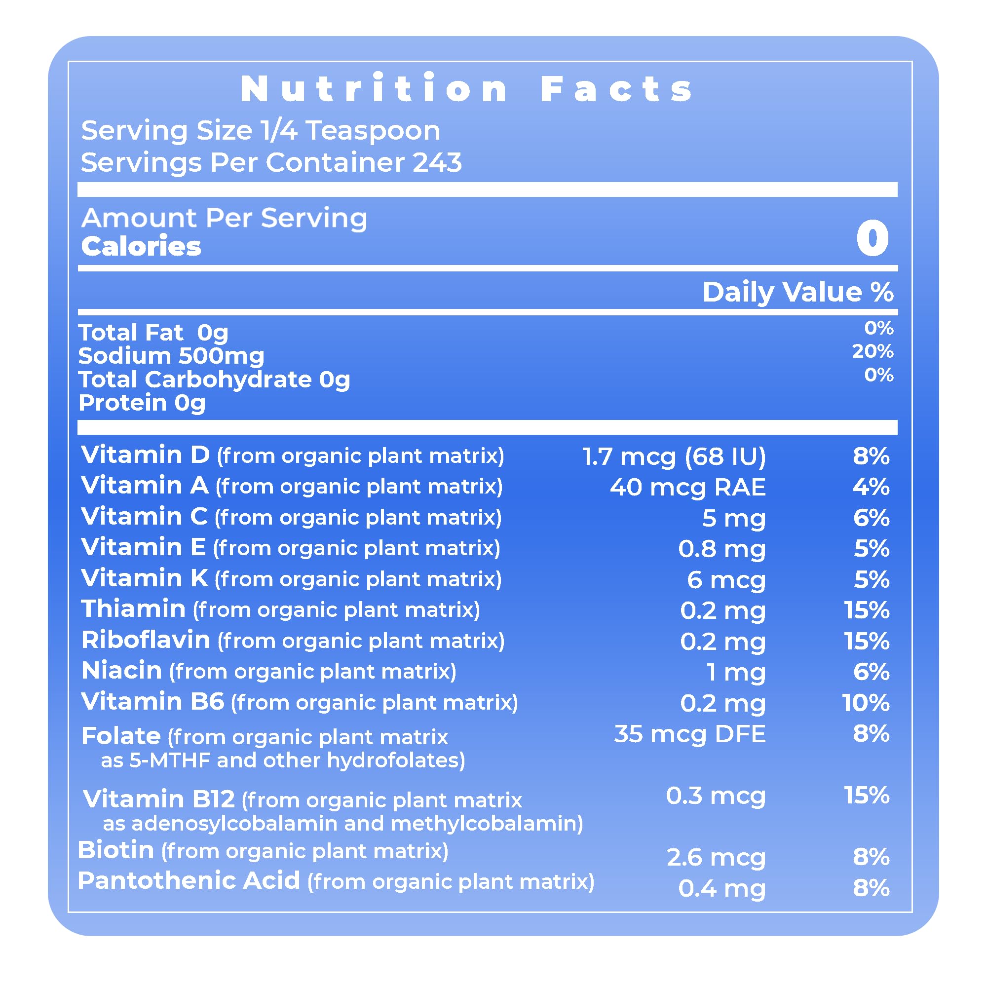Premier Research Labs Hawaiian Red Seasoning Salt- Pink Salt, Red Hawaiian Salt, Hawaiian Red Alaea Sea Salt for Cooking, Multivitamin for Kids, Enriched with Plant-Derived Vitamins & Minerals- 12 oz Premier Research Labs uk supplements