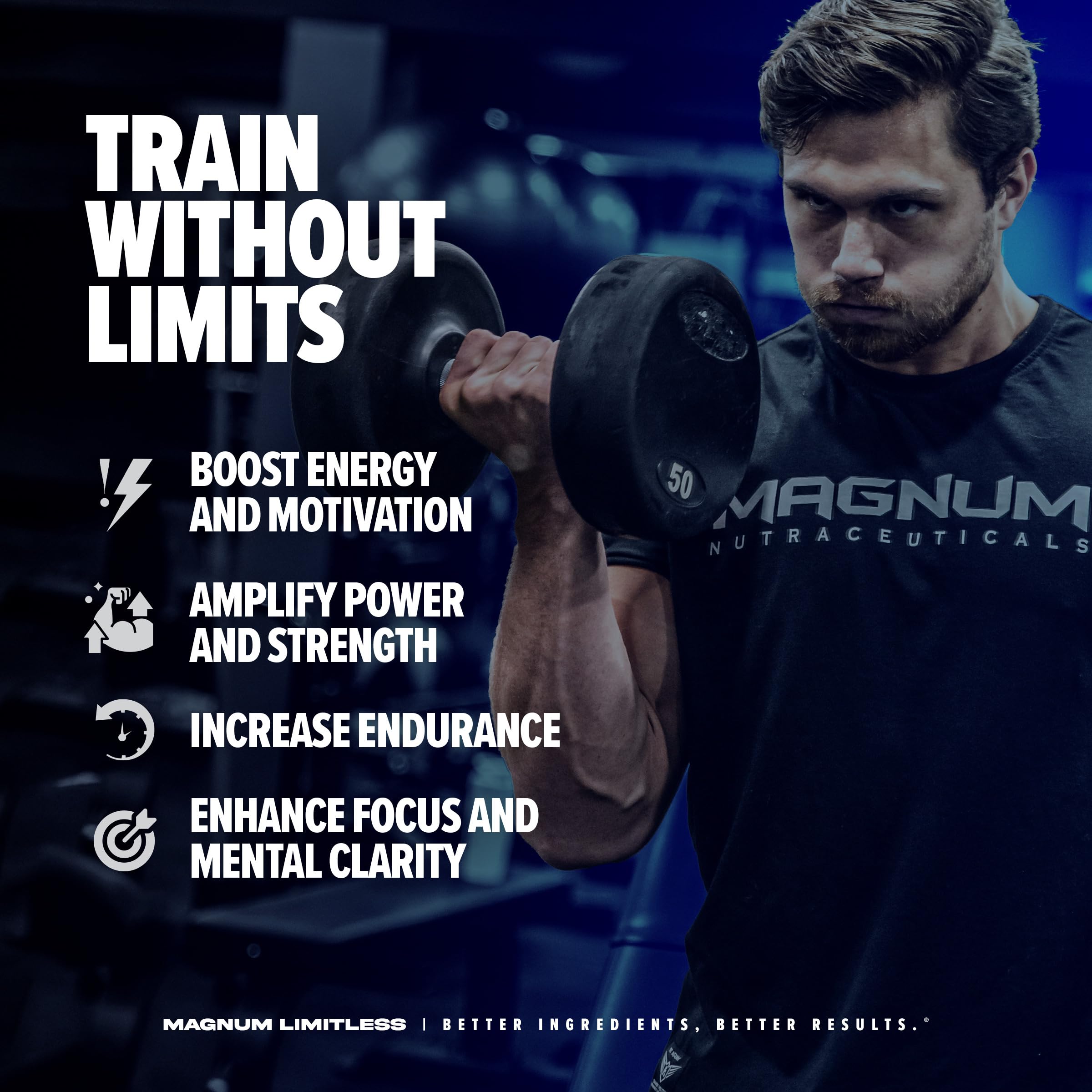 LIMITLESS Magnum 504g - Muscle Workout Powder, Sport Pre Workout for Men and Women LIMITLESS uk supplements