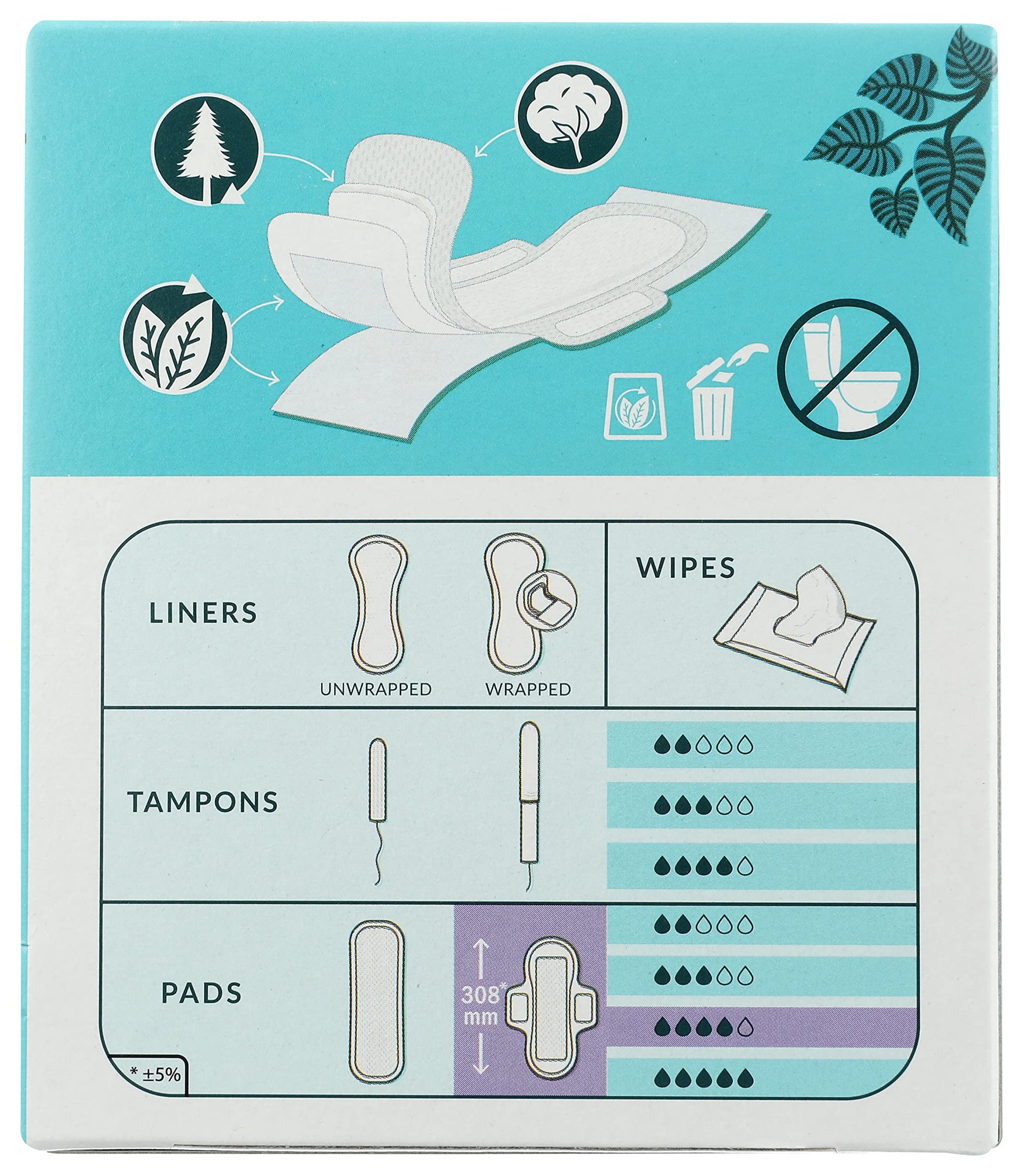 Natracare Slim Fitting Ultra Pads with Wings, Long, Made with Certified Organic Cotton NATRACARE uk supplements