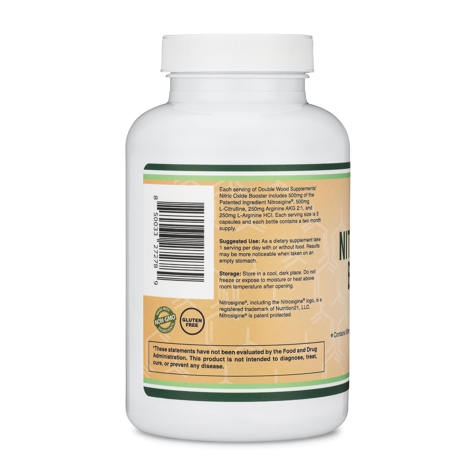 Nitric Oxide Supplement (Stim Free Pre Workout) - Nitric Oxide Booster with Nitrosigine Double Wood Supplements uk supplements