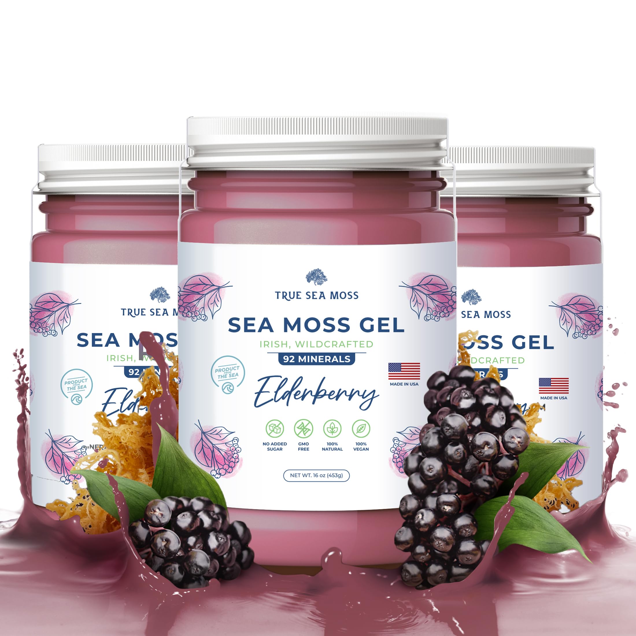 TrueSeaMoss Wildcrafted Irish Sea Moss Gel – Nutritious Organic Raw Seamoss Rich TrueSeaMoss uk supplements