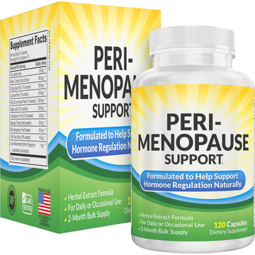 Perimenopause Support (2-Month) Supplement Blend | Women's Health & Hormone Support with 11 Herbs & Extracts | Female Hormonal Balance Supplements | 60-Day Bulk Supply | 120 Capsules Elevate Recovery Supplements uk supplements