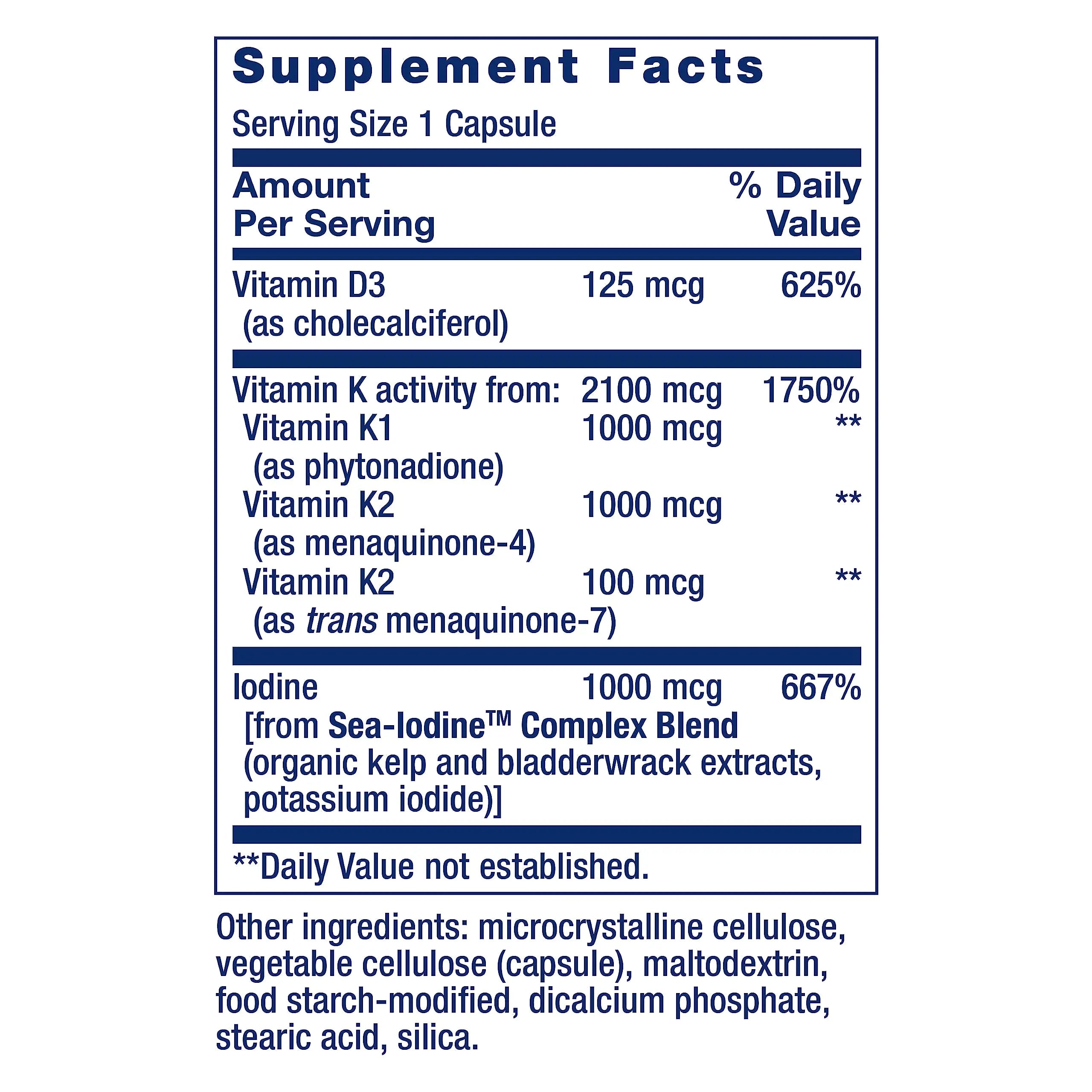 Life Extension One-Per-Day Multivitamin – Packed with Over 25 Vitamins, Minerals & Plant Extracts & Vitamins D and K with Sea-Iodine, Vitamin D3, Vitamin K1 and K2, Iodine Life Extension uk supplements