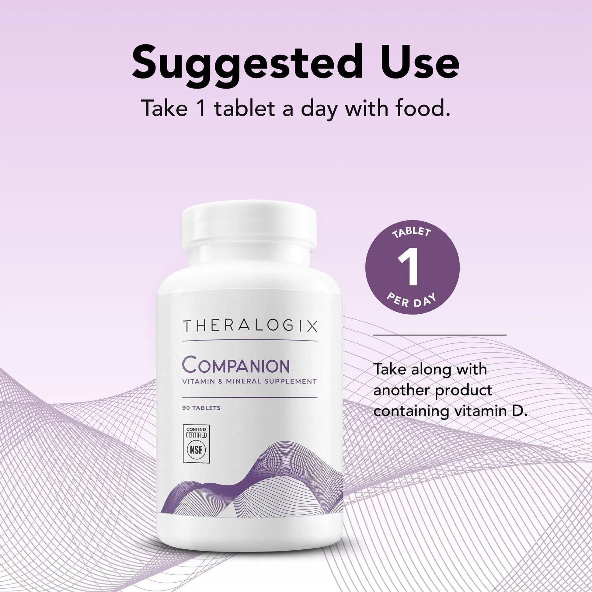 Theralogix Companion Multivitamin & Mineral Supplement - 90-Day Supply - Supplement for Women & Men Without Iron, Vitamin D Theralogix uk supplements