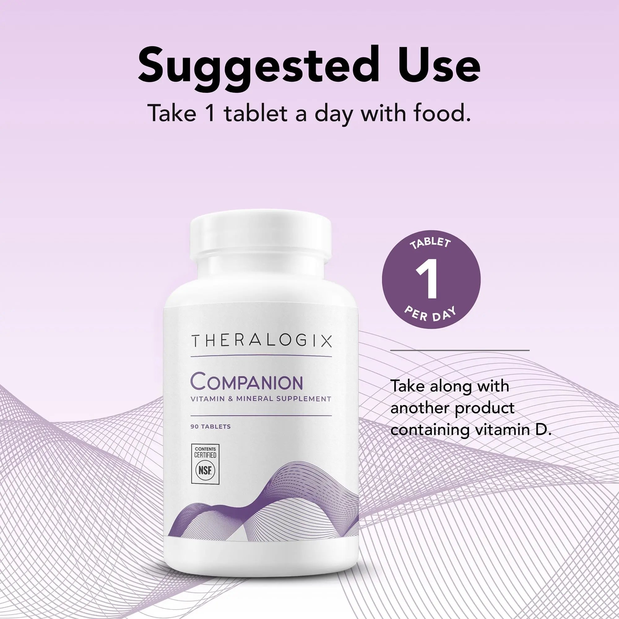 Theralogix Companion Multivitamin & Mineral Supplement - 90-Day Supply - Supplement for Women & Men Without Iron, Vitamin D Theralogix uk supplements