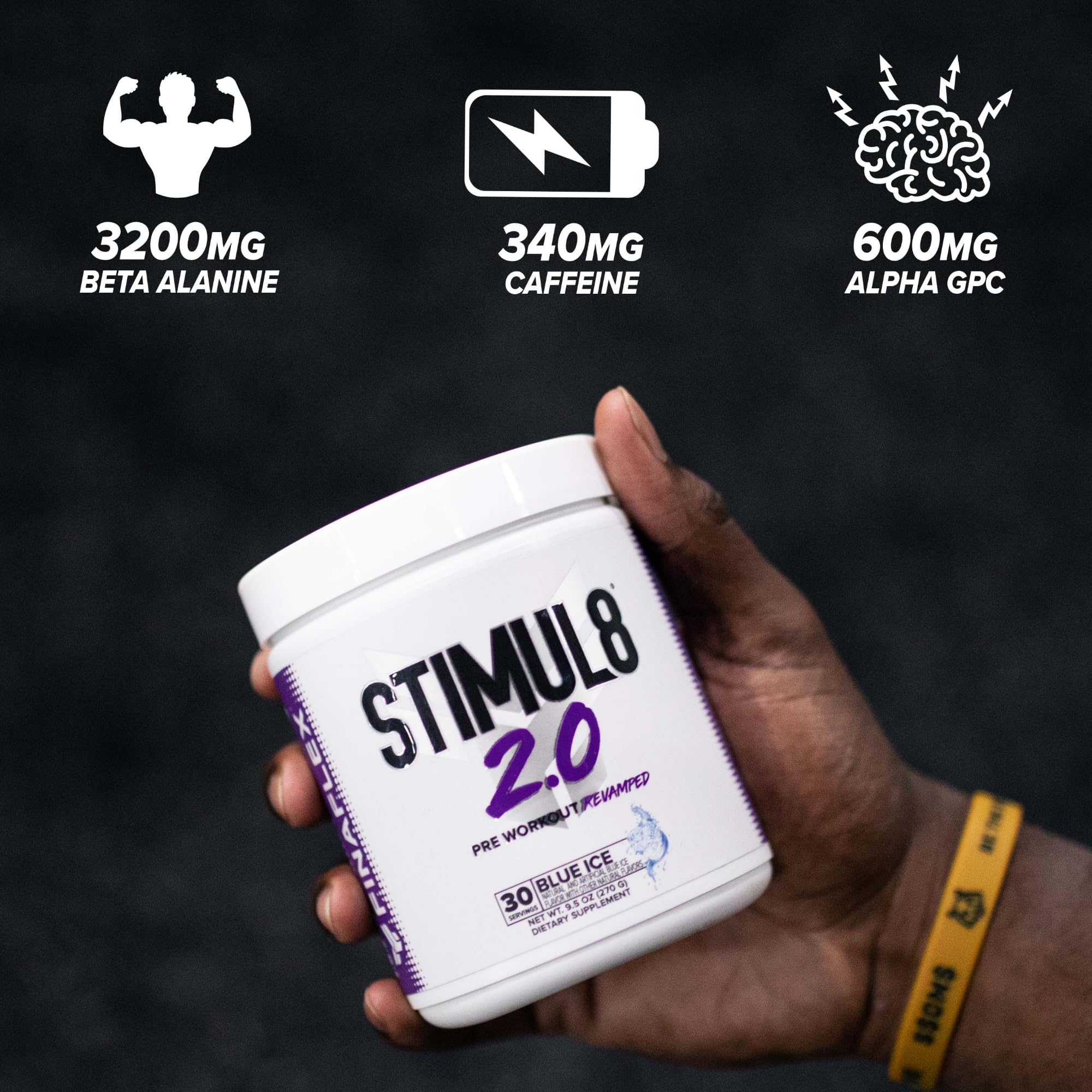 FINAFLEX STIMUL8 2.0 Pre Workout, Granny Apple - Delivers Energy, Focus & Strength FINAFLEX uk supplements