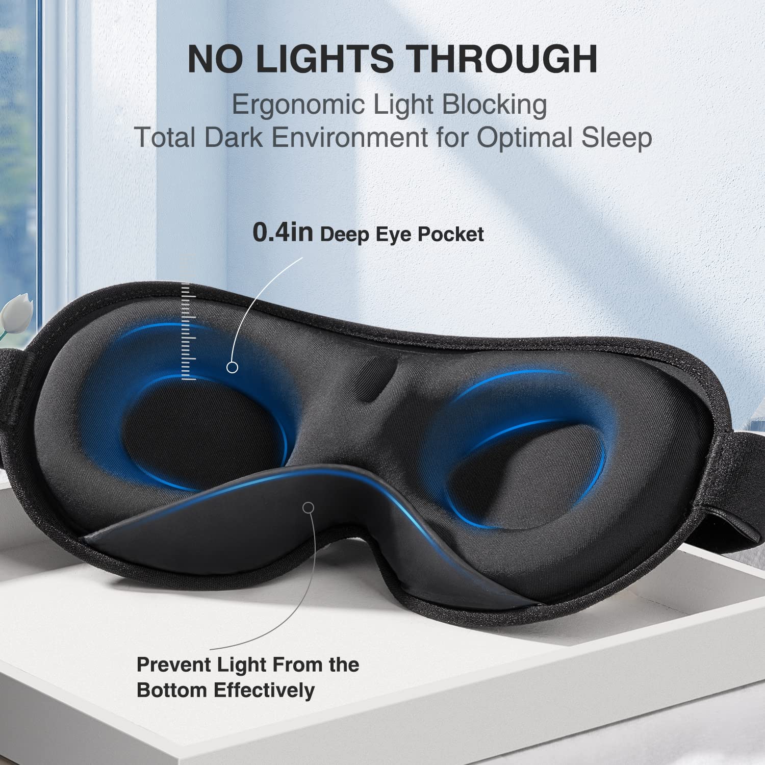YFONG Weighted Sleep Mask, Women Men 3D Eye Mask Blocking Lights YFONG uk supplements