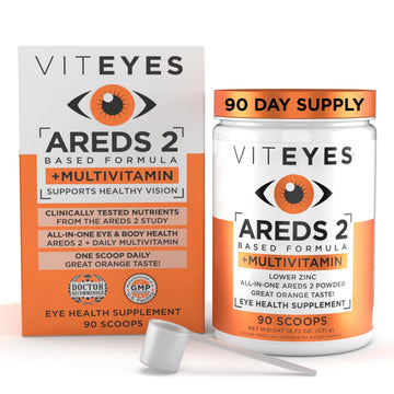 Viteyes AREDS 2 Powder + Multivitamin All-in-One, Macular Protection, Alternative to AREDS 2 chewables, No Pills, Lutein & Zeaxanthin Viteyes uk supplements