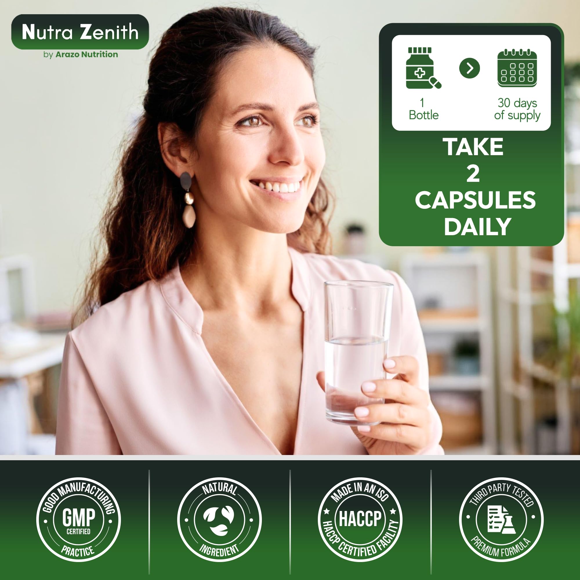 AKG Anti-Aging & Energy Boost Supplement with Vitamin B6, Vitamin C & L-Arginine – 60 Capsules for Youthful Skin, Cellular Renewal & Vitality Support Arazo Nutrition uk supplements