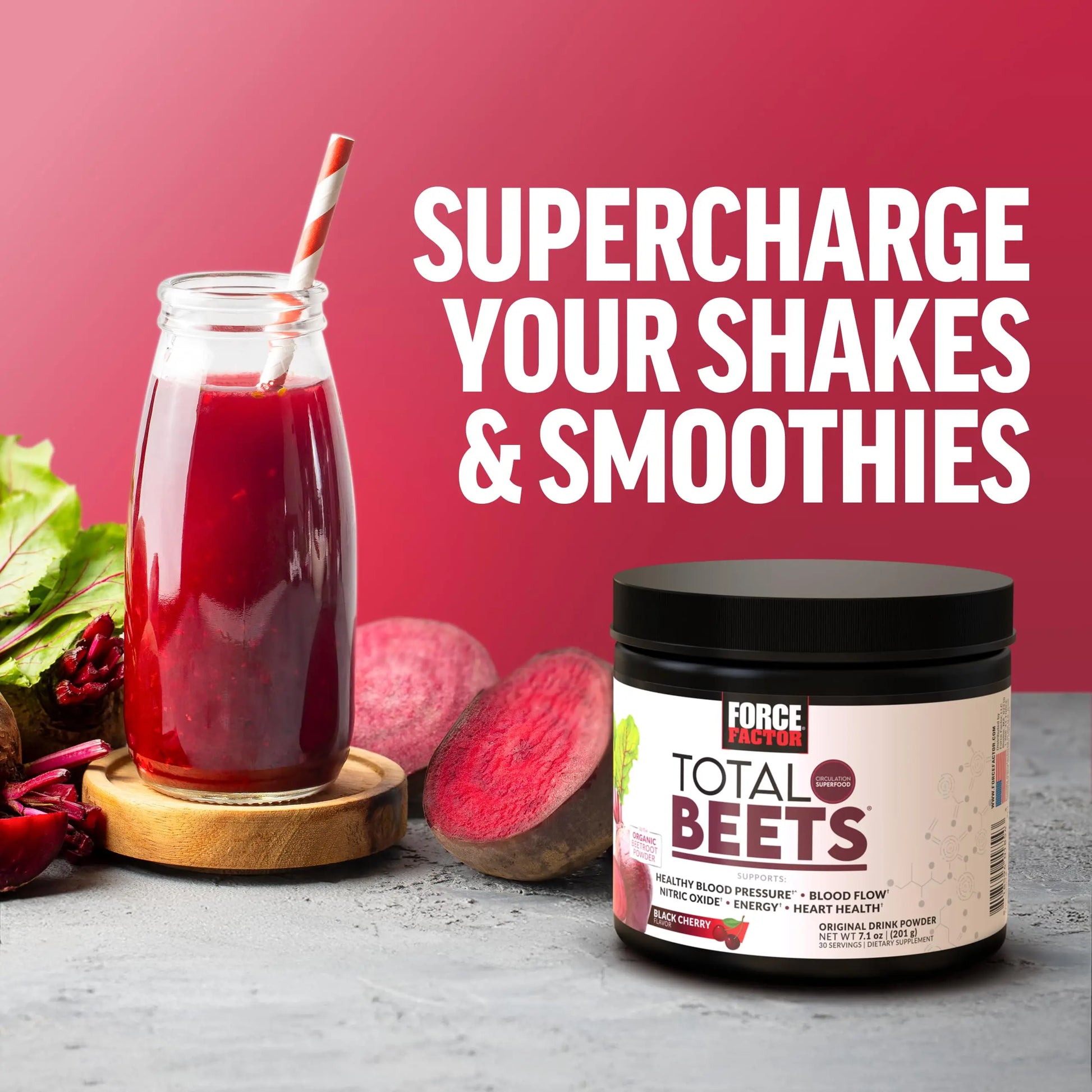Force Factor Total Beets Superfood Beet Root Powder 2-Pack, Nitrates to Support Circulation, Blood Flow, Nitric Oxide, Energy, Endurance, Stamina Force Factor uk supplements