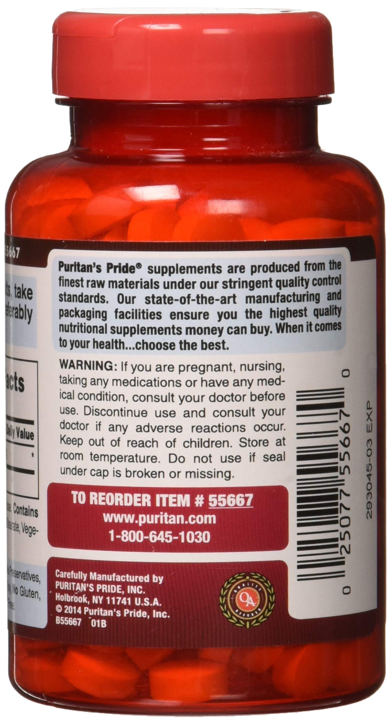 Puritan's Pride Apple Cider Vinegar 600 mg Tablets, 200 Count (Packing May Vary) Puritan's Pride uk supplements