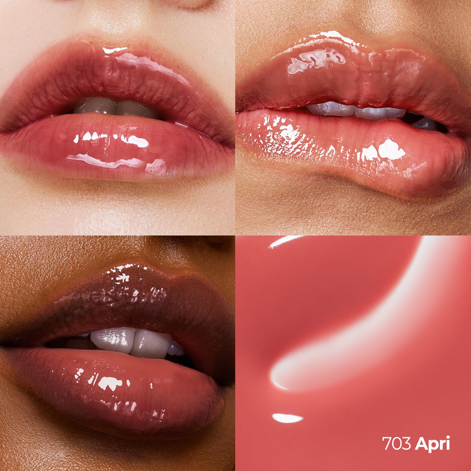 Laka Fruity Lip Glotioner, 10ml/0.33 fl.oz, Lip Gloss with High Shine Vivid Colors, Jelly tip for Hygienic & Easy Application, K-Beauty (#703 Apri) Laka uk supplements