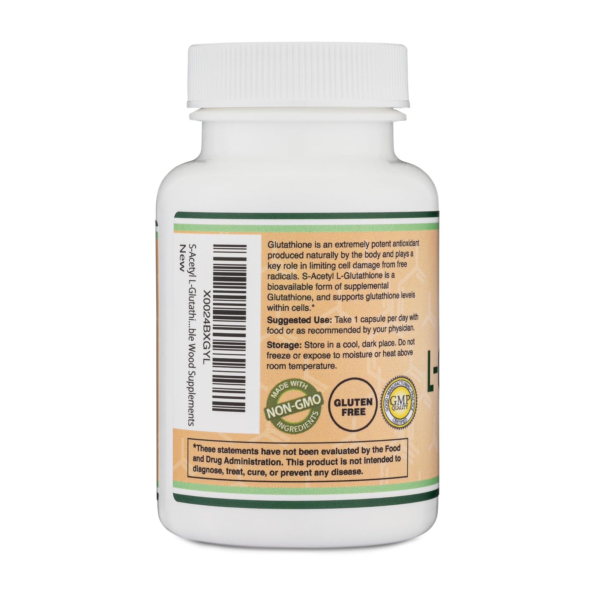 S-Acetyl L-Glutathione Capsules - 100mg, 60 Count (Acetylated Glutathione Antioxidant - More Absorbable Than Glutathione and Liposomal Glutathione, Non-GMO and Gluten Free) by Double Wood Double Wood Supplements uk supplements