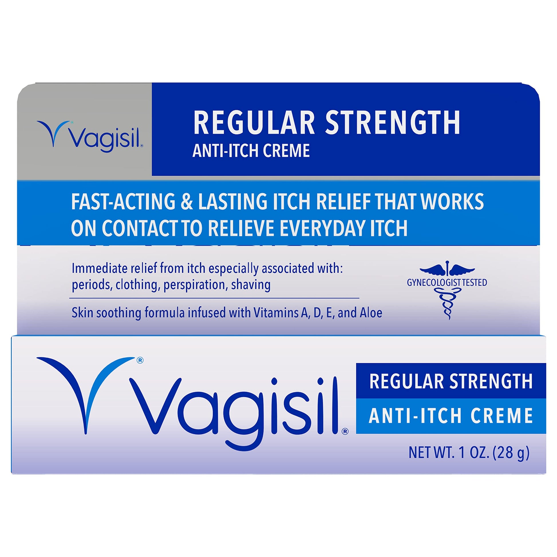 Vagisil Regular Strength Anti-Itch Feminine Cream for Women, Gynecologist Tested Vagisil uk supplements