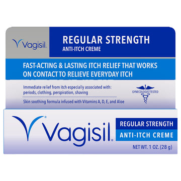 Vagisil Regular Strength Anti-Itch Feminine Cream for Women, Gynecologist Tested Vagisil uk supplements