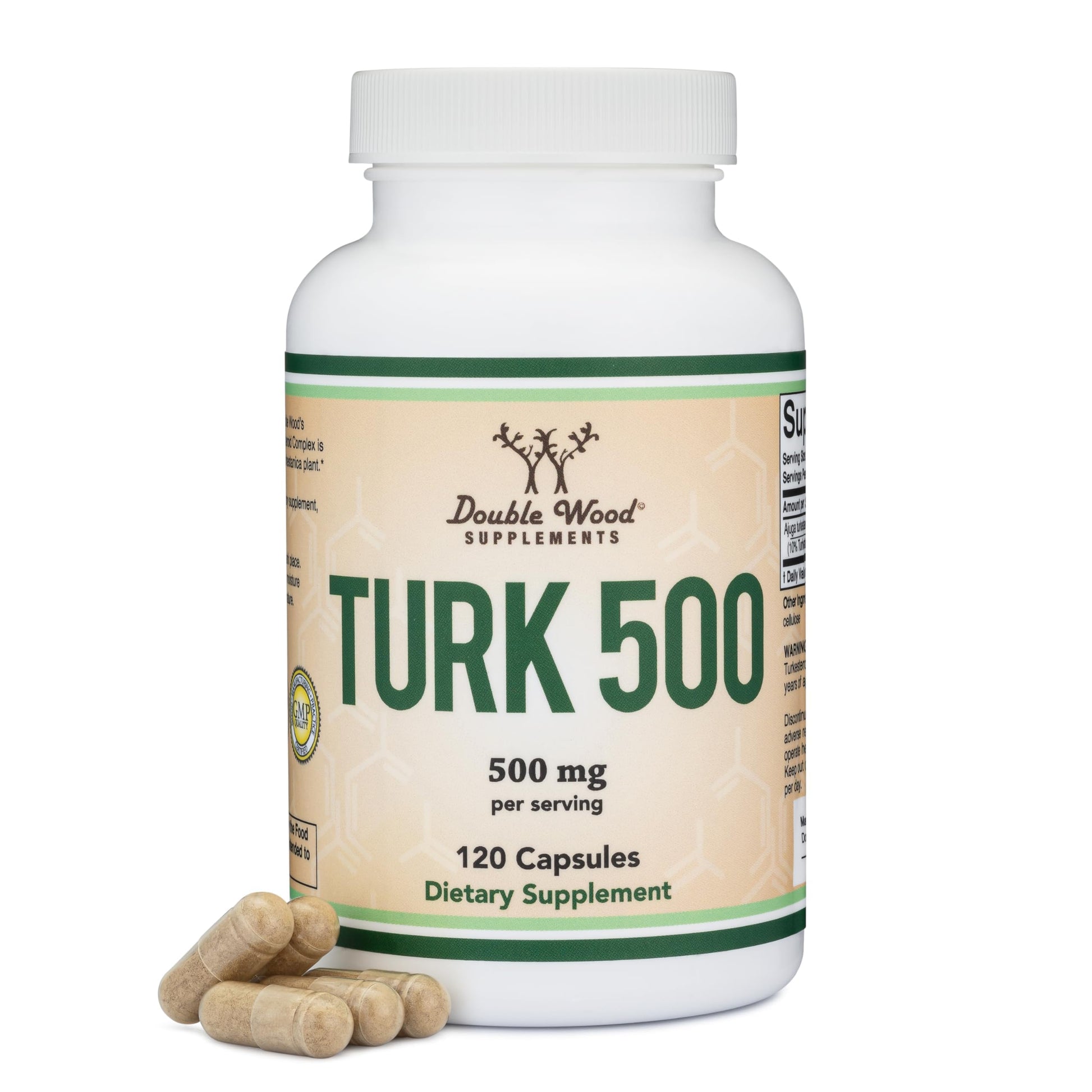 Turkesterone Supplement 500mg, 120 Capsules (Ajuga Turkestanica Extract Std. to 10% Turkesterone) Similar to Ecdysterone for Men's Health Support (Manufactured and Tested in the USA) by Double Wood Double Wood Supplements uk supplements