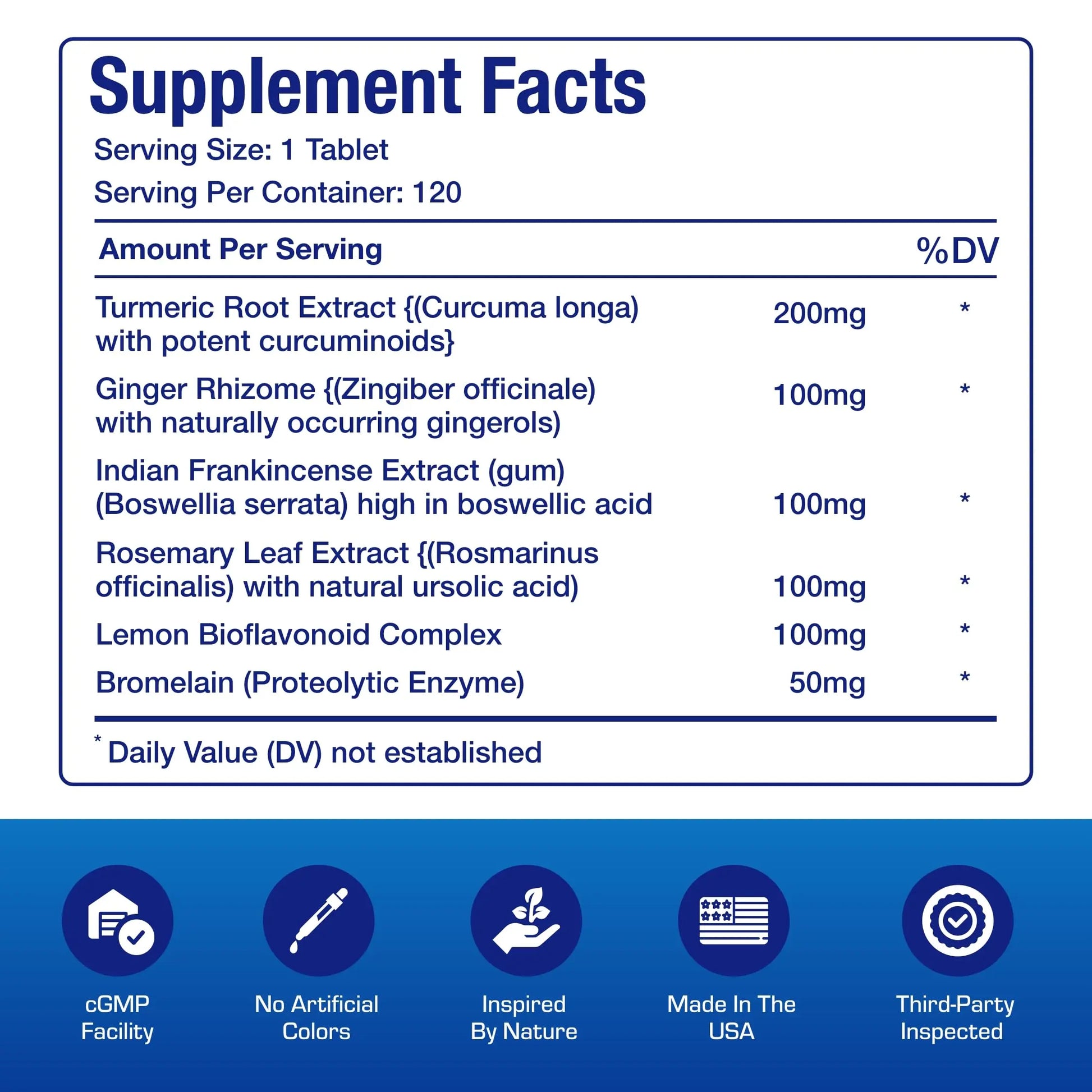 Pro ENZ Joint Support Supplement - Clinical Formula Turmeric Boswellia Supplement for Joint & Cartilage Mobility and Comfort Support Plus Eicosanoid Management with Proteolytic Enzymes (120 Servings) Anabolic Laboratories uk supplements