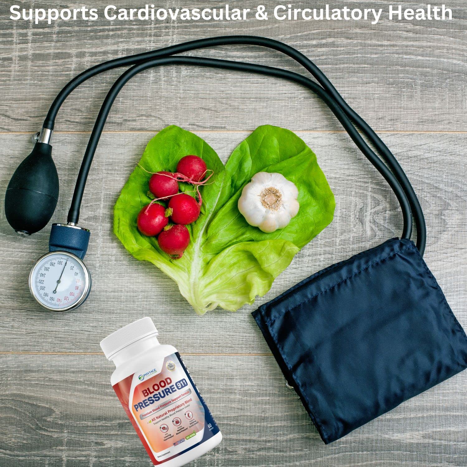 Phytage Labs Blood Pressure 911 Premium Supplement - BP Support Pills. 60 Capsules Phytage Labs uk supplements