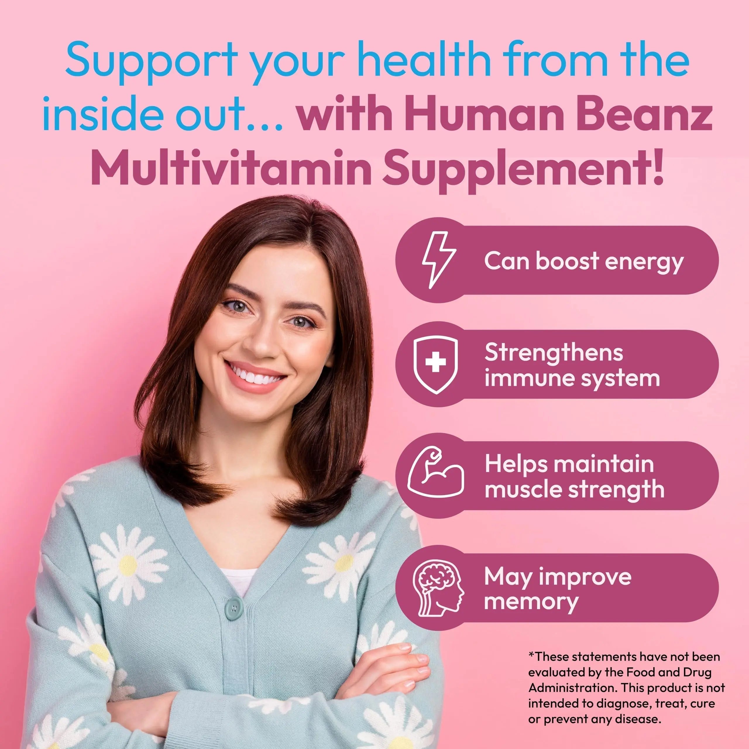 Human Beanz Multivitamin Jelly Bean Gummies with Zinc for Men and Women, Immune Support Dietary Supplements for Adults, Vegetarian Human Beanz uk supplements
