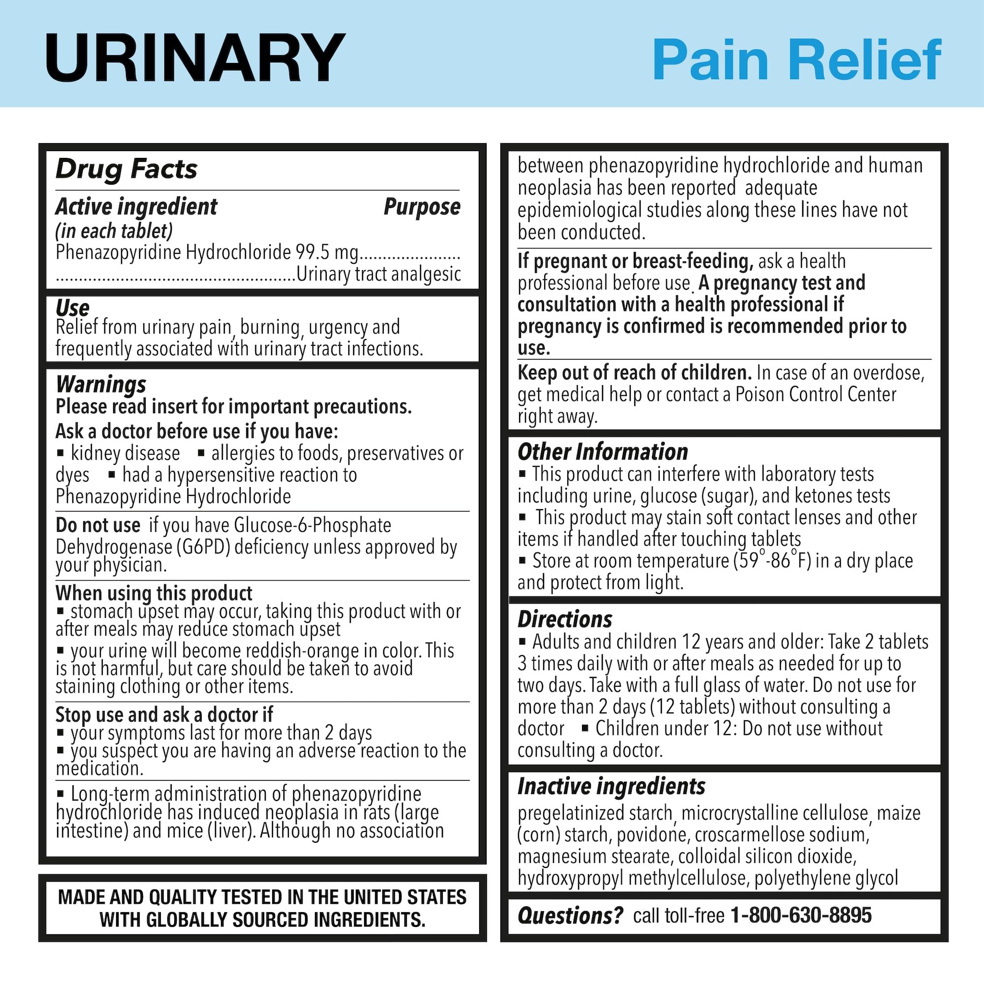 Puregen Labs Urinary Pain Relief | Phenazopyridine HCl 99.5mg Tablets | Maximum Strength OTC for Fast Relief of UTI Pain, Burning and Bladder discomfort – 72 Count Tablets P Puregen Labs uk supplements