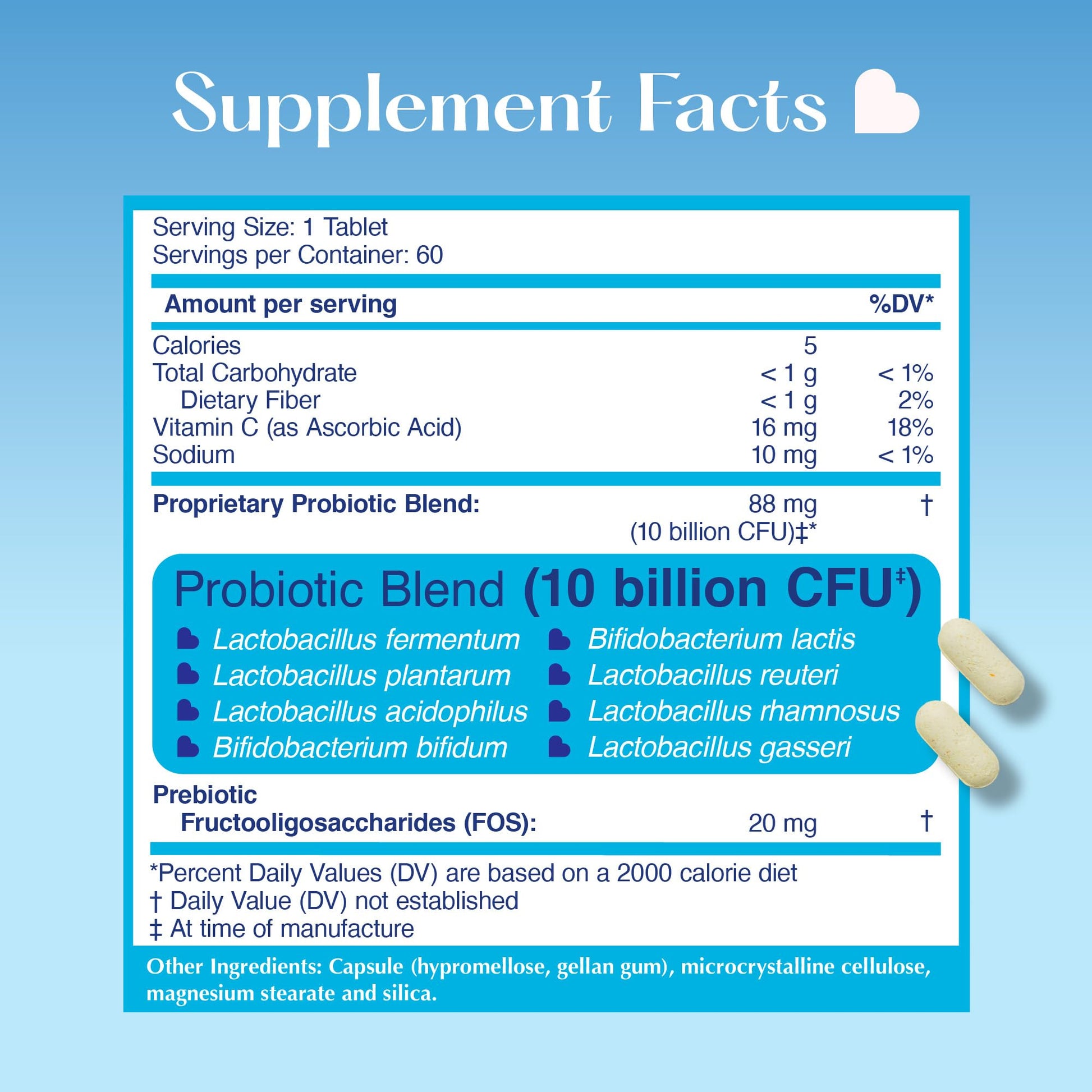 LOVEBUG Skinny Prebiotics and Probiotics for Women Digestive Health & Immune Support - 10 Billion CFU Probiotic Strains Gut Health, Gas, Constipation & Bloating, 60ct LOVEBUG uk supplements