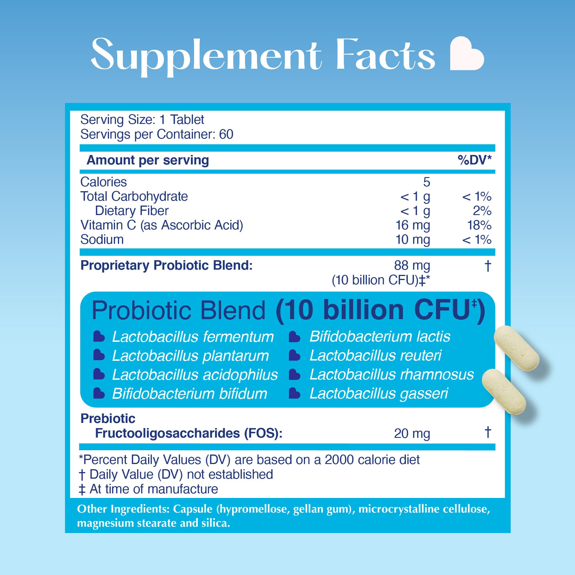 LOVEBUG Skinny Prebiotics and Probiotics for Women Digestive Health & Immune Support - 10 Billion CFU Probiotic Strains Gut Health, Gas, Constipation & Bloating, 60ct LOVEBUG uk supplements