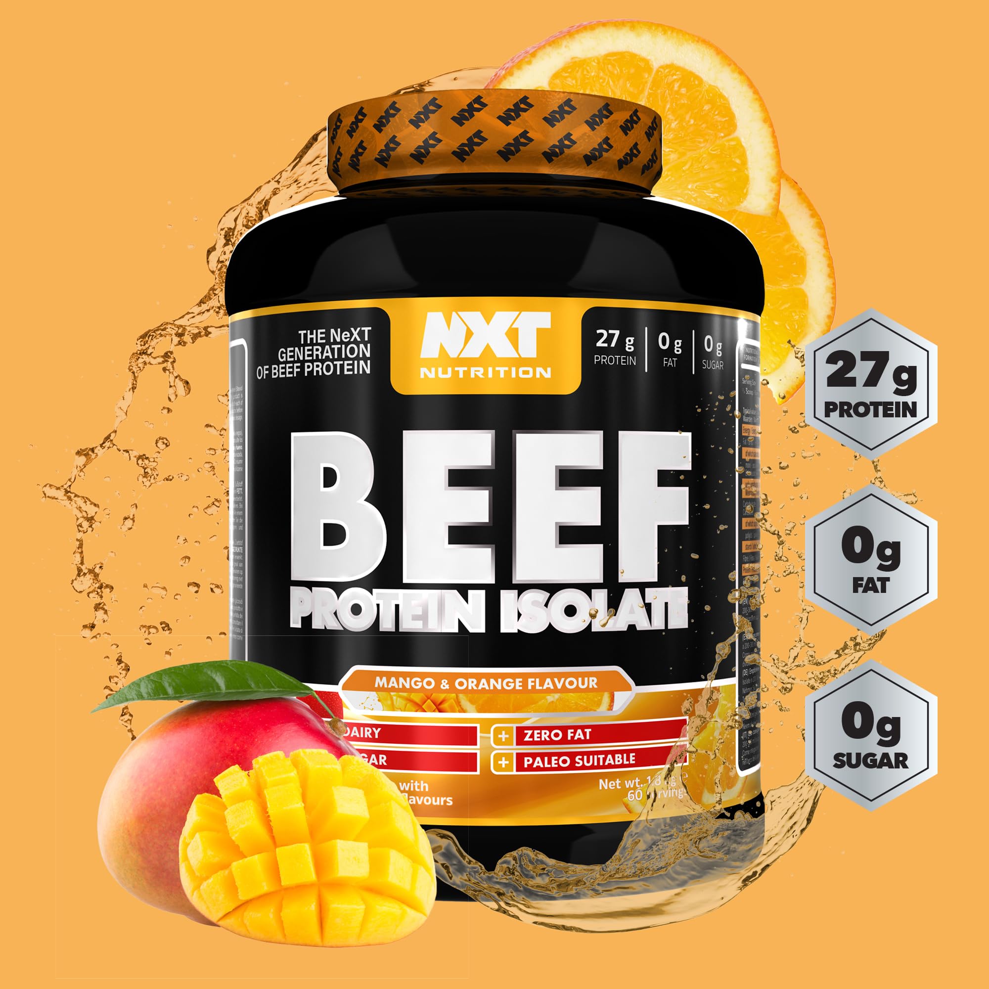 NXT Nutrition Beef Protein Isolate Powder - Protein Powder High in Natural Amino Acids NXT Nutrition uk supplements