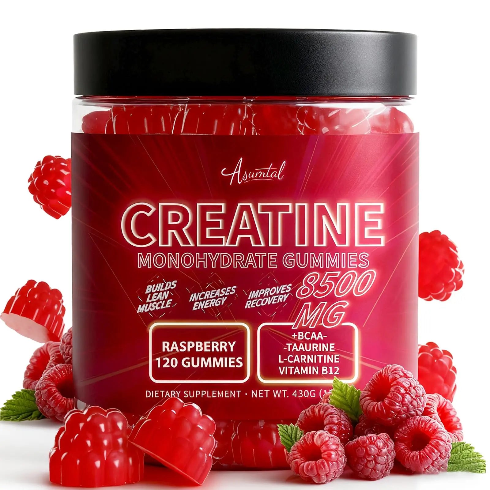 Asumtal Creatine Monohydrate Gummies for Men & Women, Creatine Monohydrate Supplement for Muscle Growth, Strength & Energy Support Asumtal uk supplements