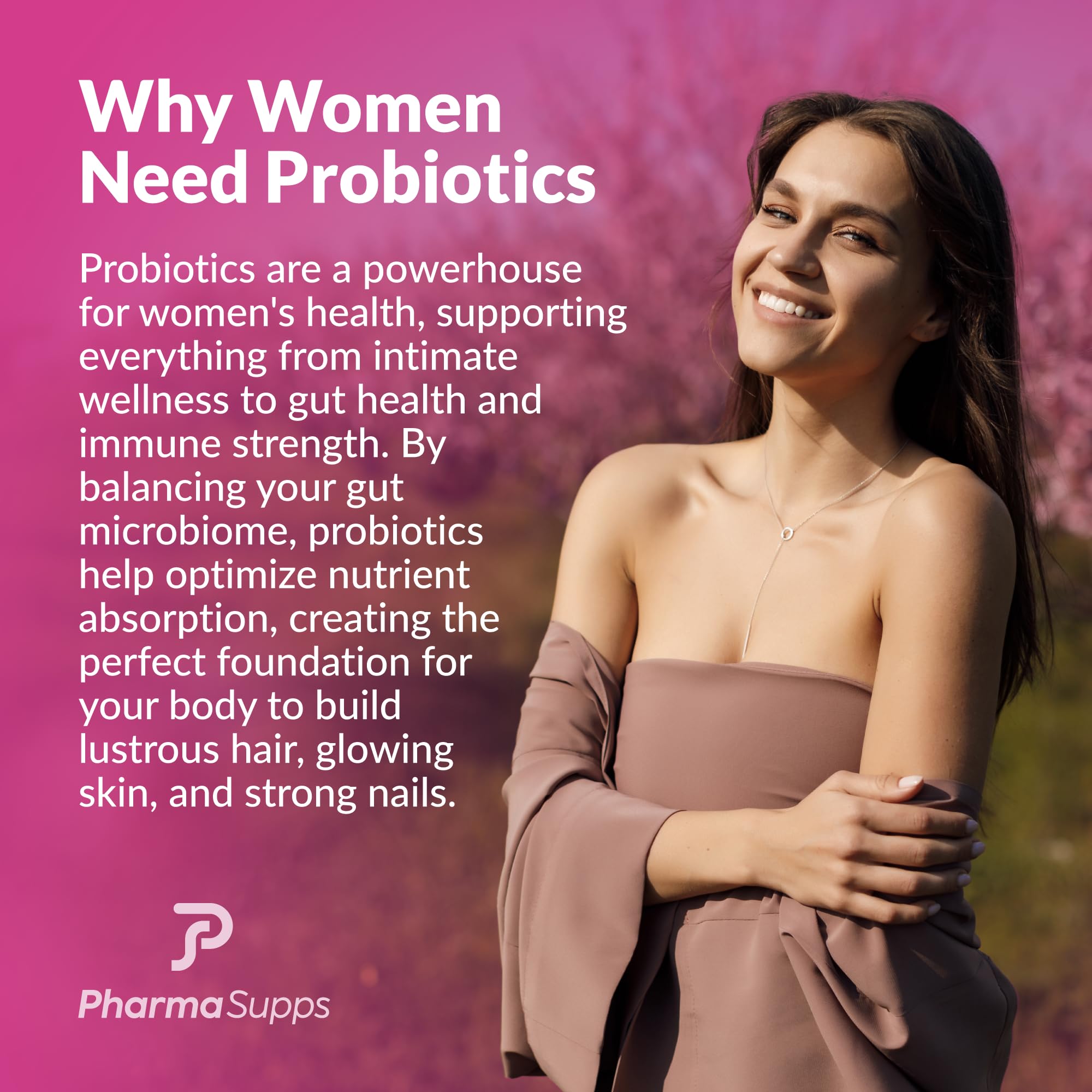 ADVANCED Women's Probiotics for Gut Health - Hair, Skin, & Nails Vitamins Support - 50 Billion CFU w/ Collagen, Biotin & Keratin - Probiotic Supplement for Digestive Health & Bloating Relief, USA-Made PharmaSupps uk supplements