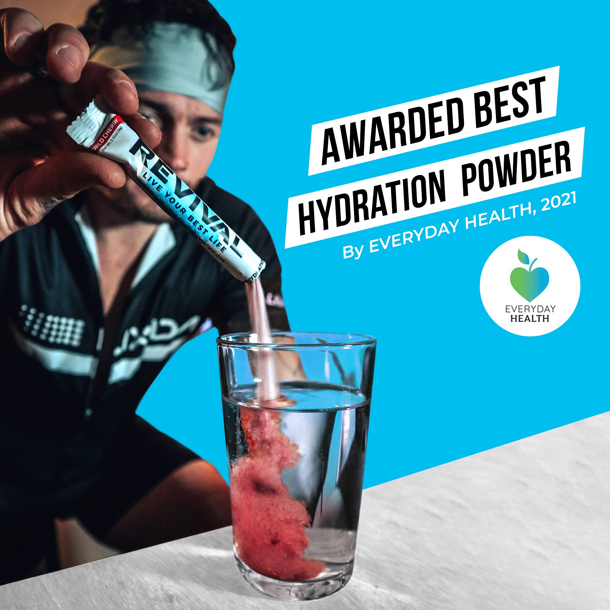 Revival Rapid Rehydration, Electrolytes Powder - High Strength Vitamin C, B1, B3, B5, B12 Revival Shots uk supplements